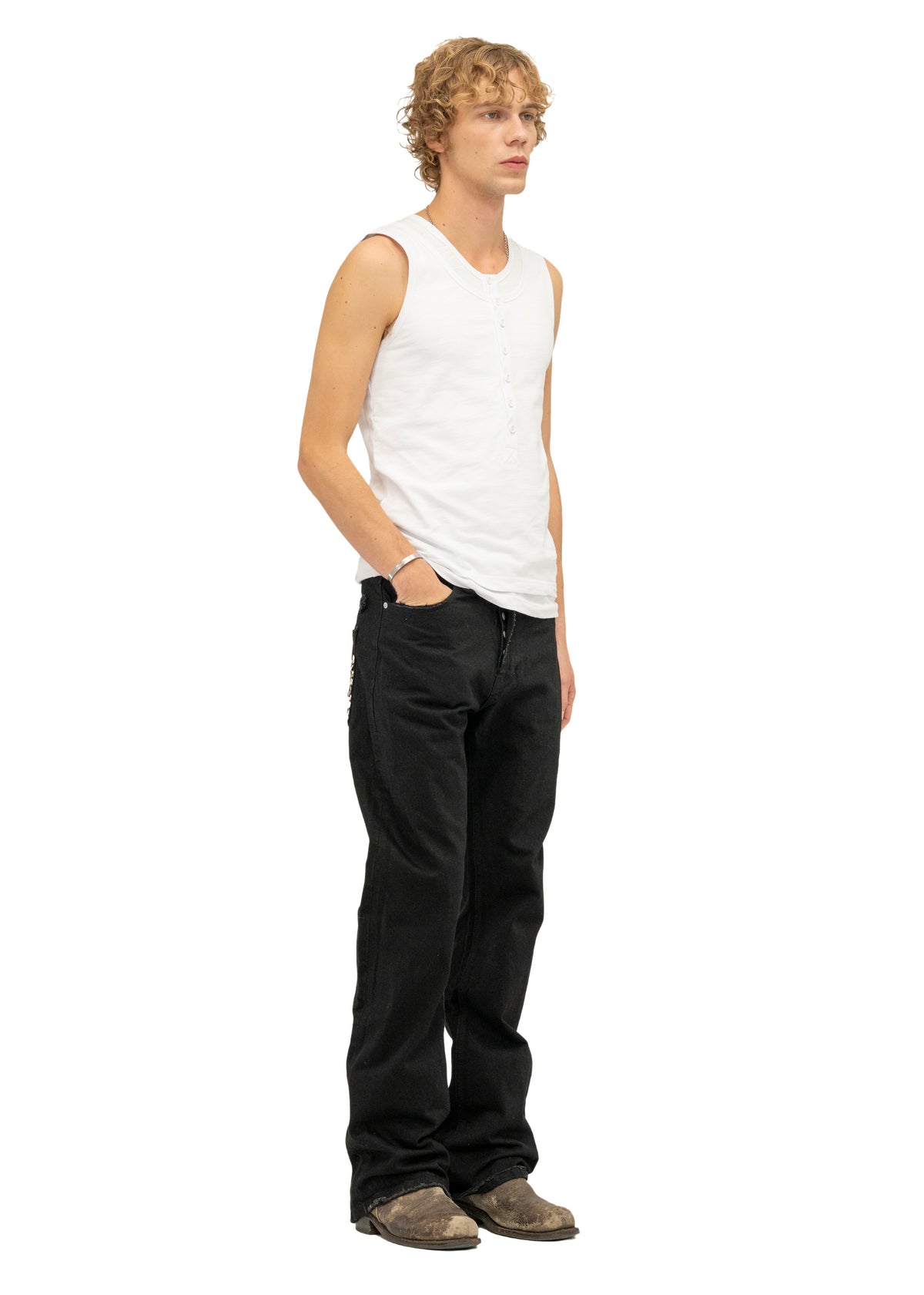 DOUBLE-LAYERED TANK TOP WHITE