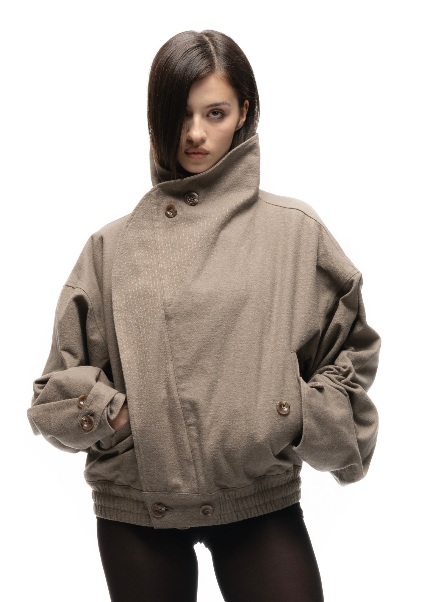 MOLESKIN JACKET BEIGE FEMALE