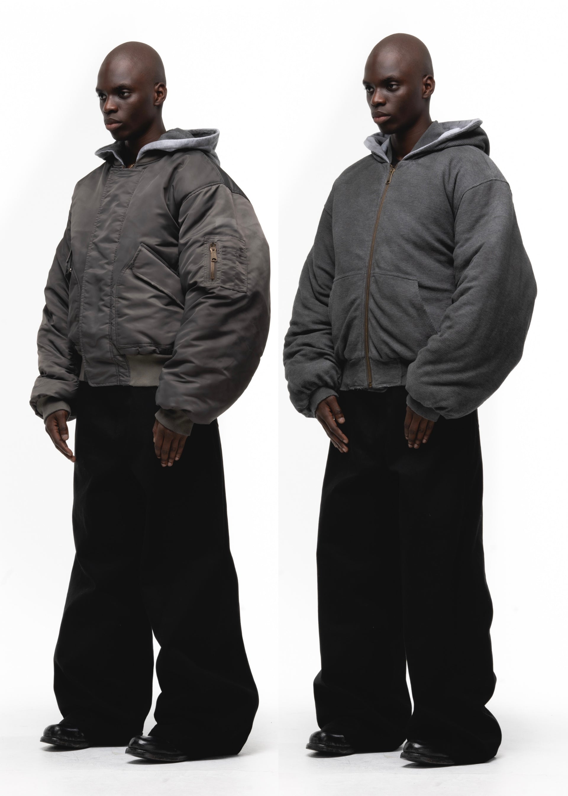 simply complicated CUTOFF BOMBER わるい JACKET