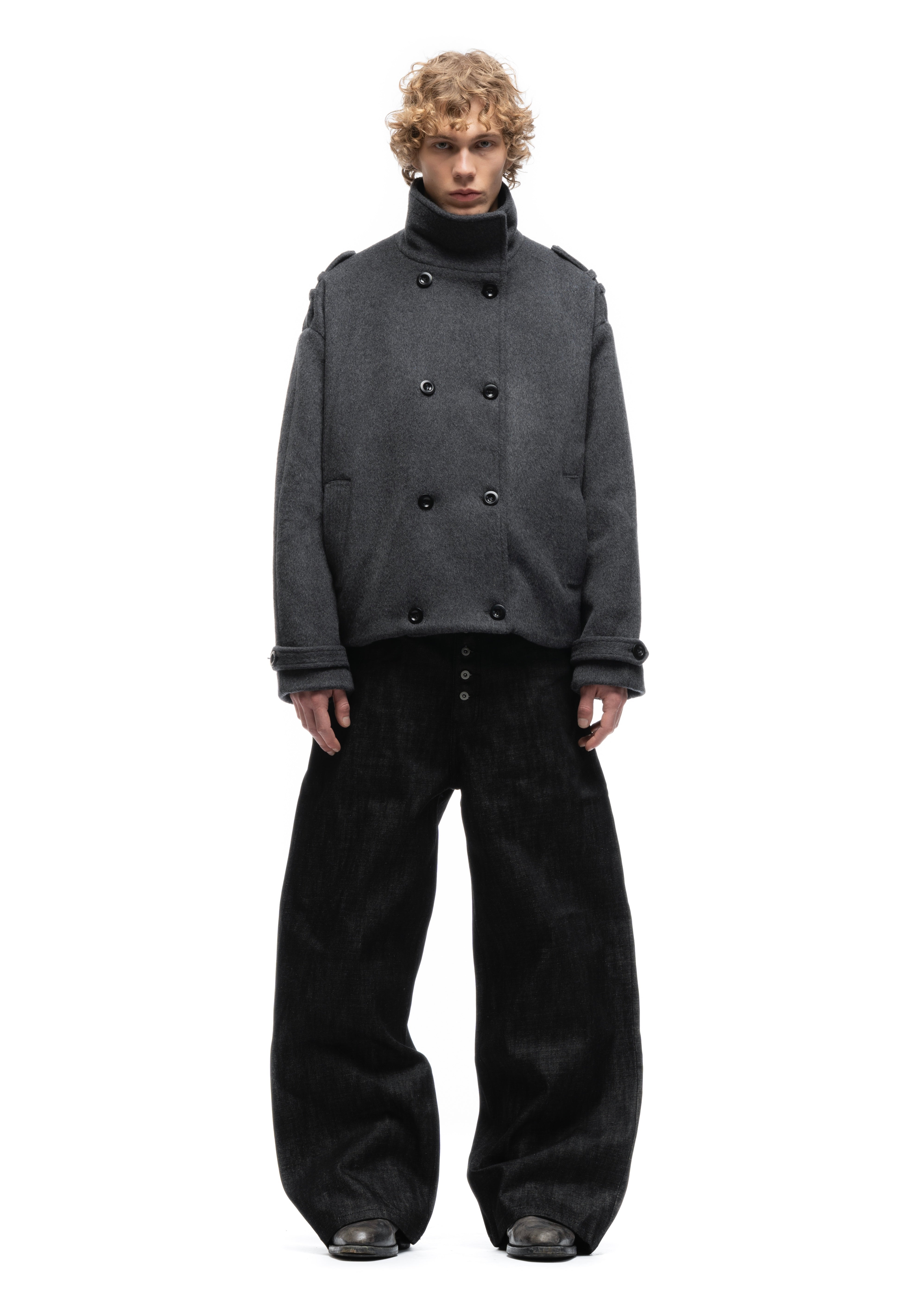 ジャケット・アウター Nofaith Studios BUTTON UP MARINE JACKET BUTTON UP MARINE JACKET GREY – NO/FAITH STUDIOS