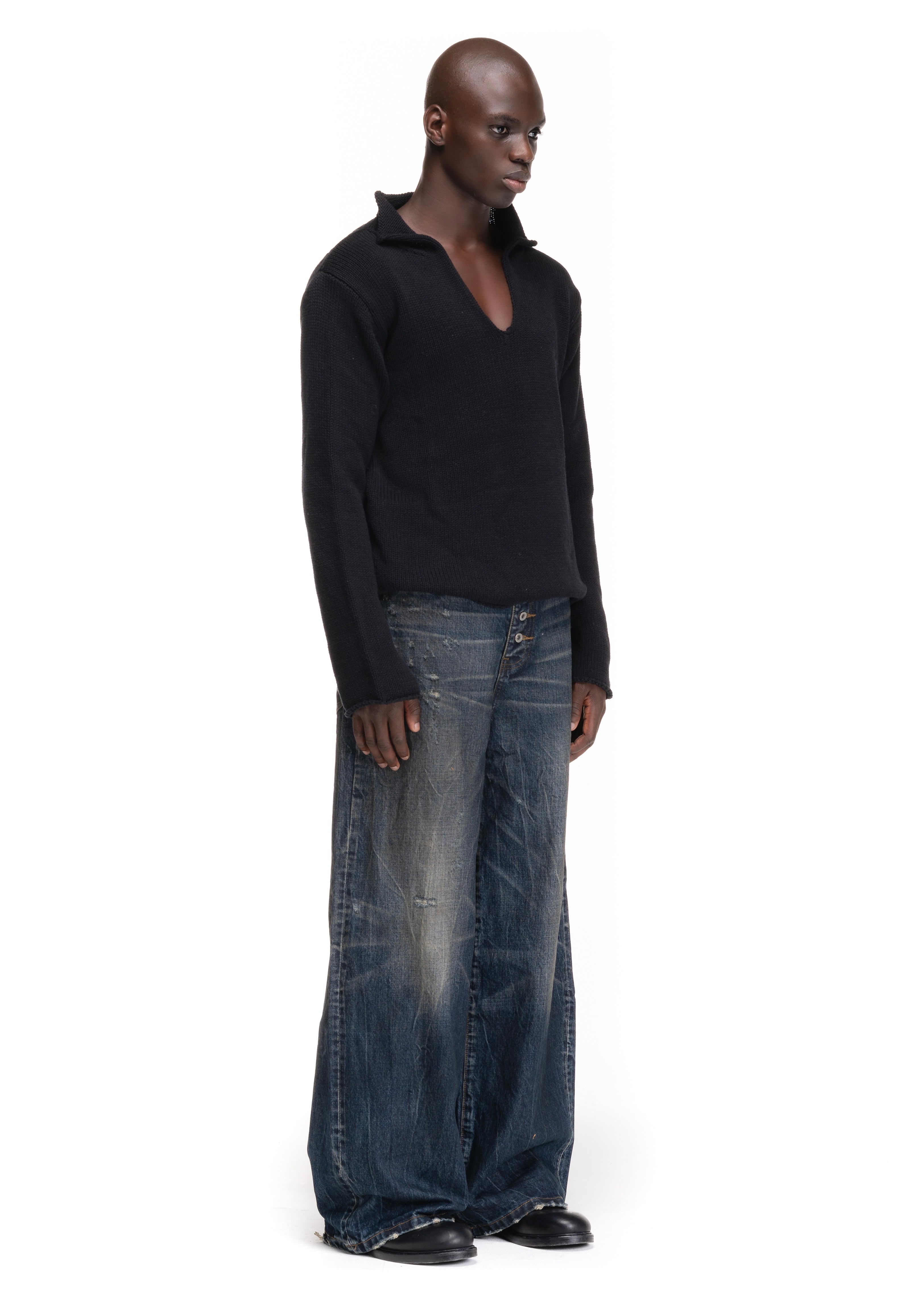 MIDNIGHT INDIGO SELVEDGE DENIM LOOSE FIT – NO/FAITH STUDIOS