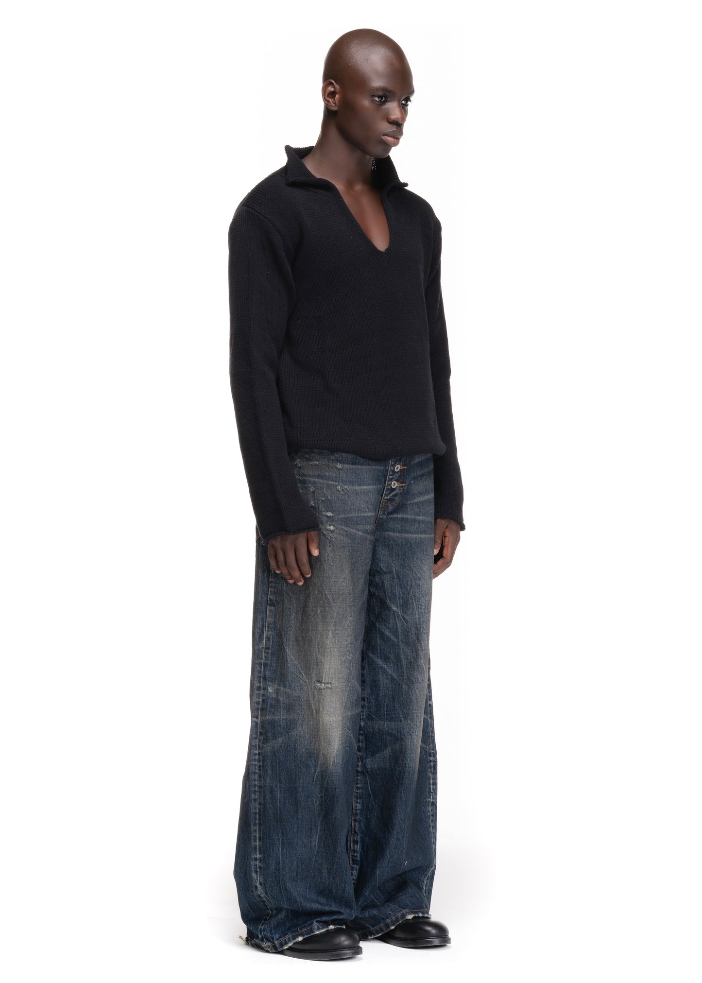 MIDNIGHT INDIGO SELVEDGE DENIM LOOSE FIT