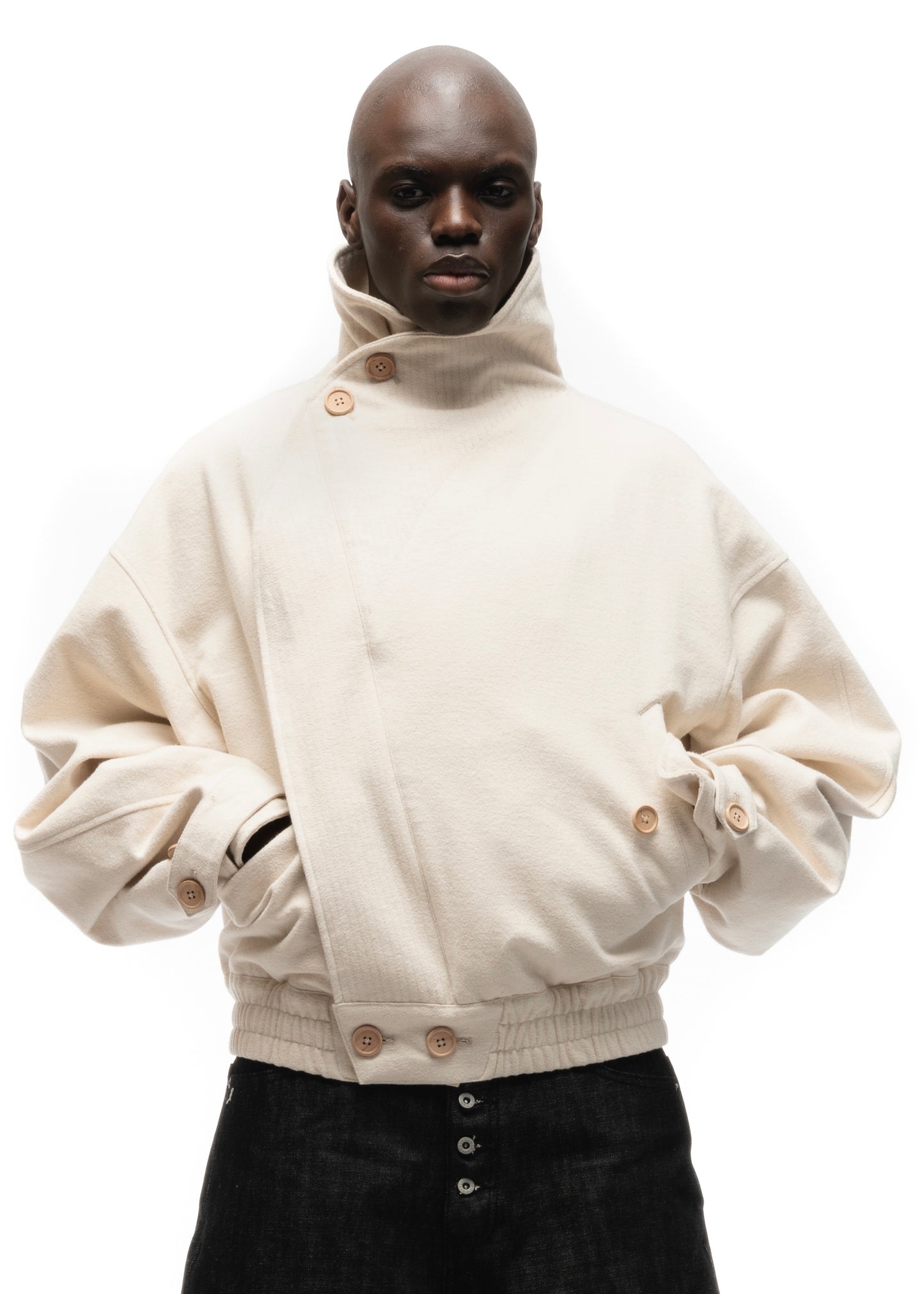 MOLESKIN JACKET WHITE