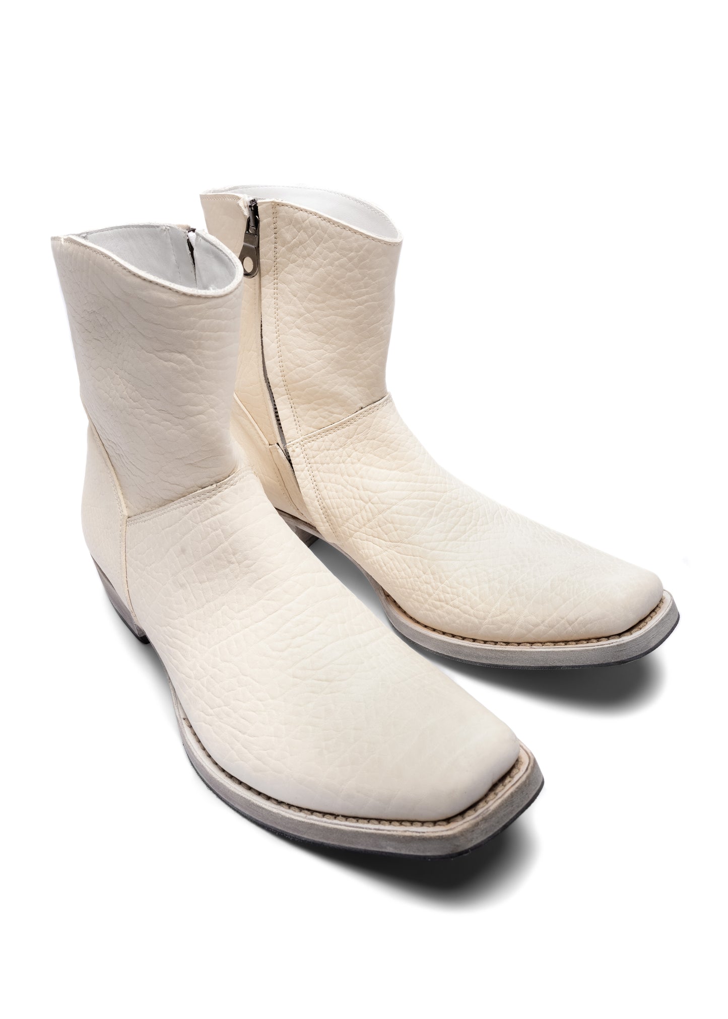 WHITE CONCRETE TEXAN BOOTS