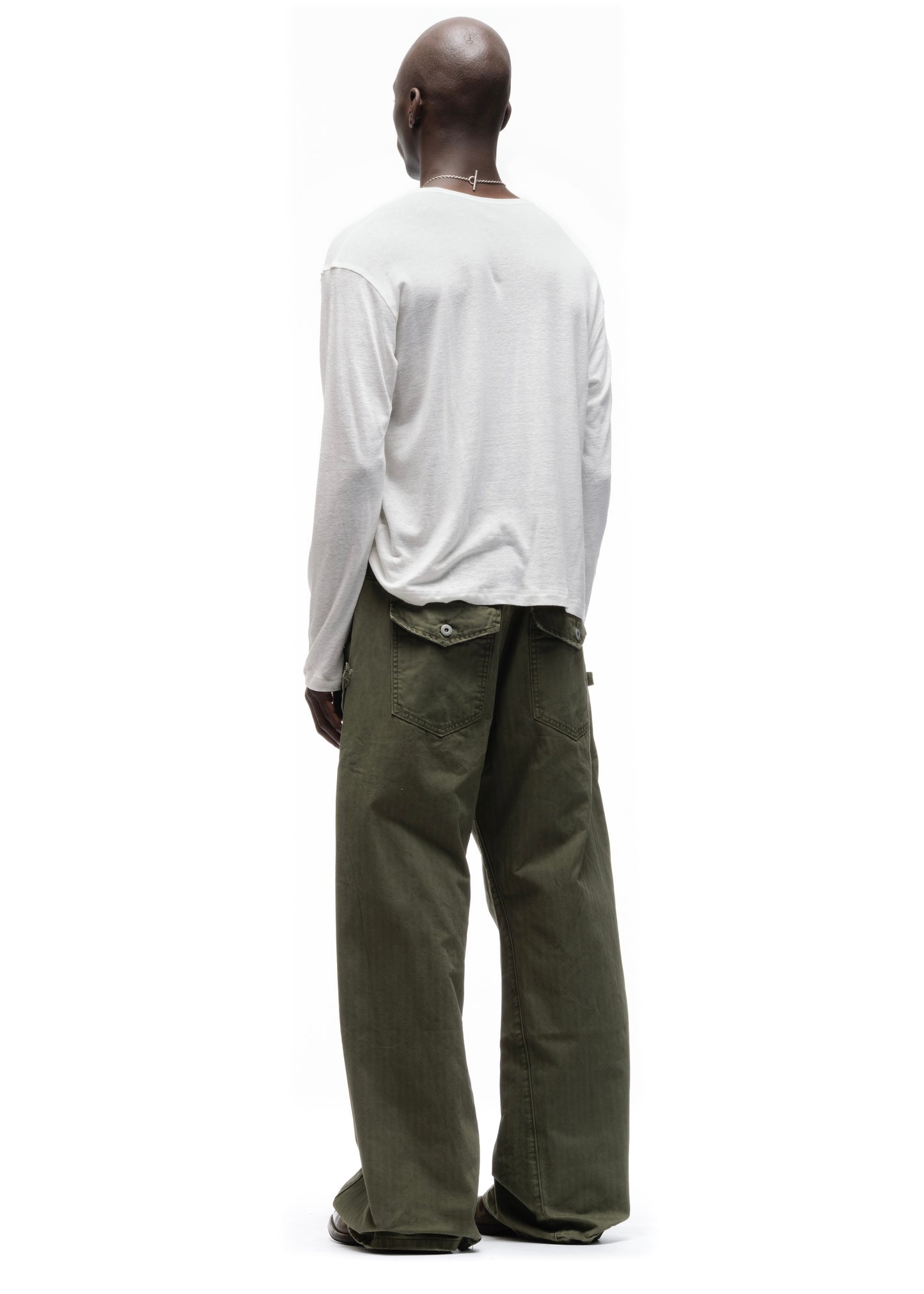 HERRINGBONE CUT KHAKI