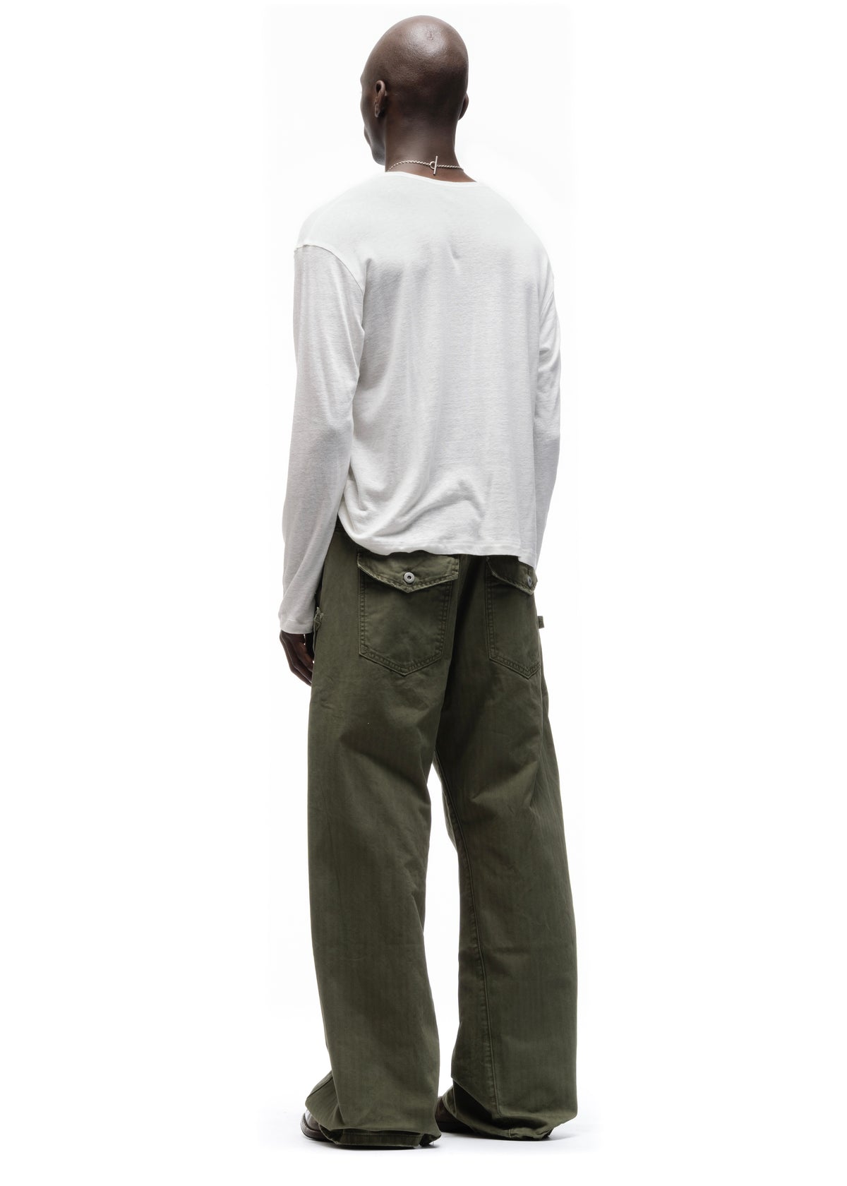 HERRINGBONE CUT KHAKI