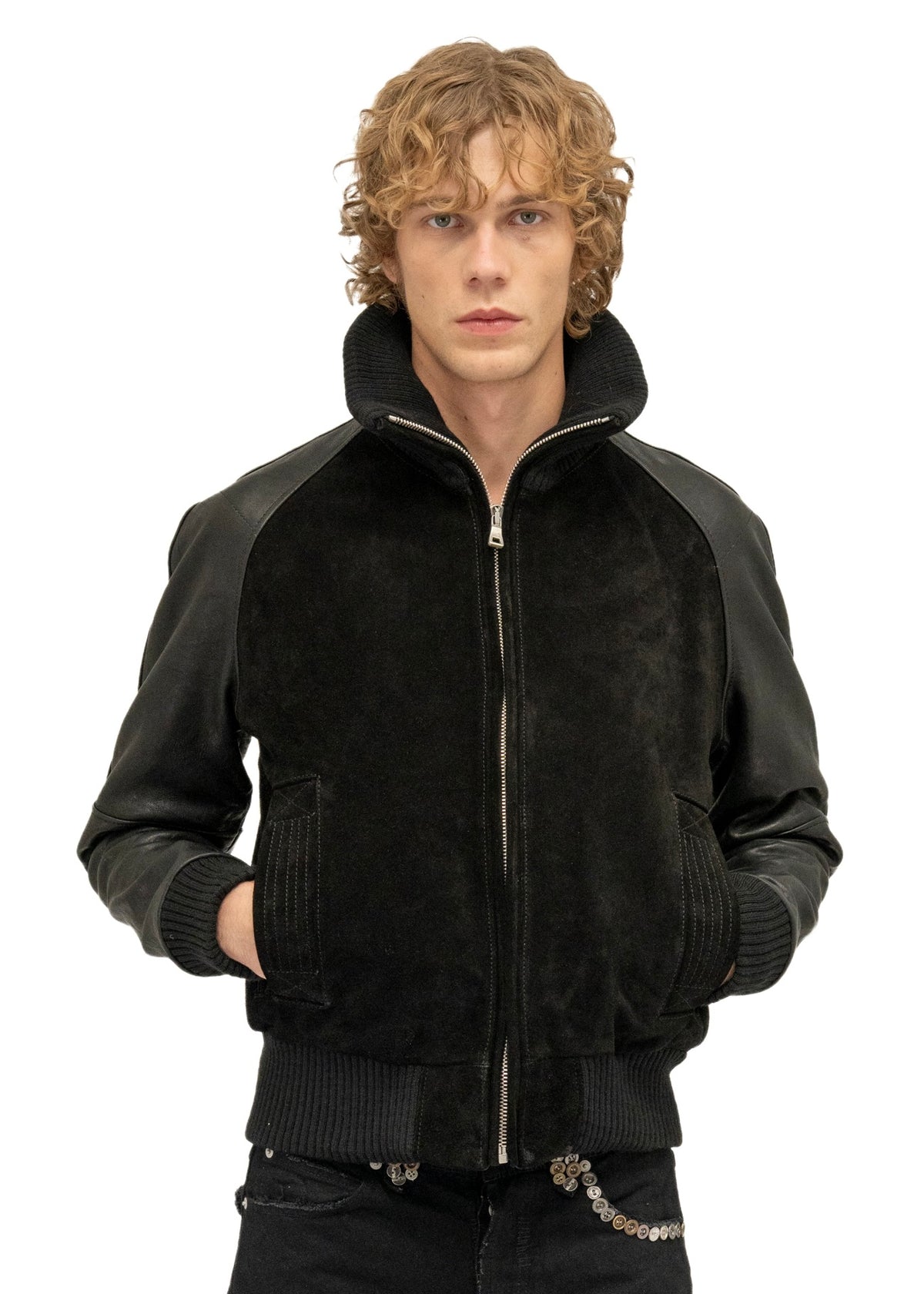 DUST ONE CUT LEATHER JACKET SUEDE