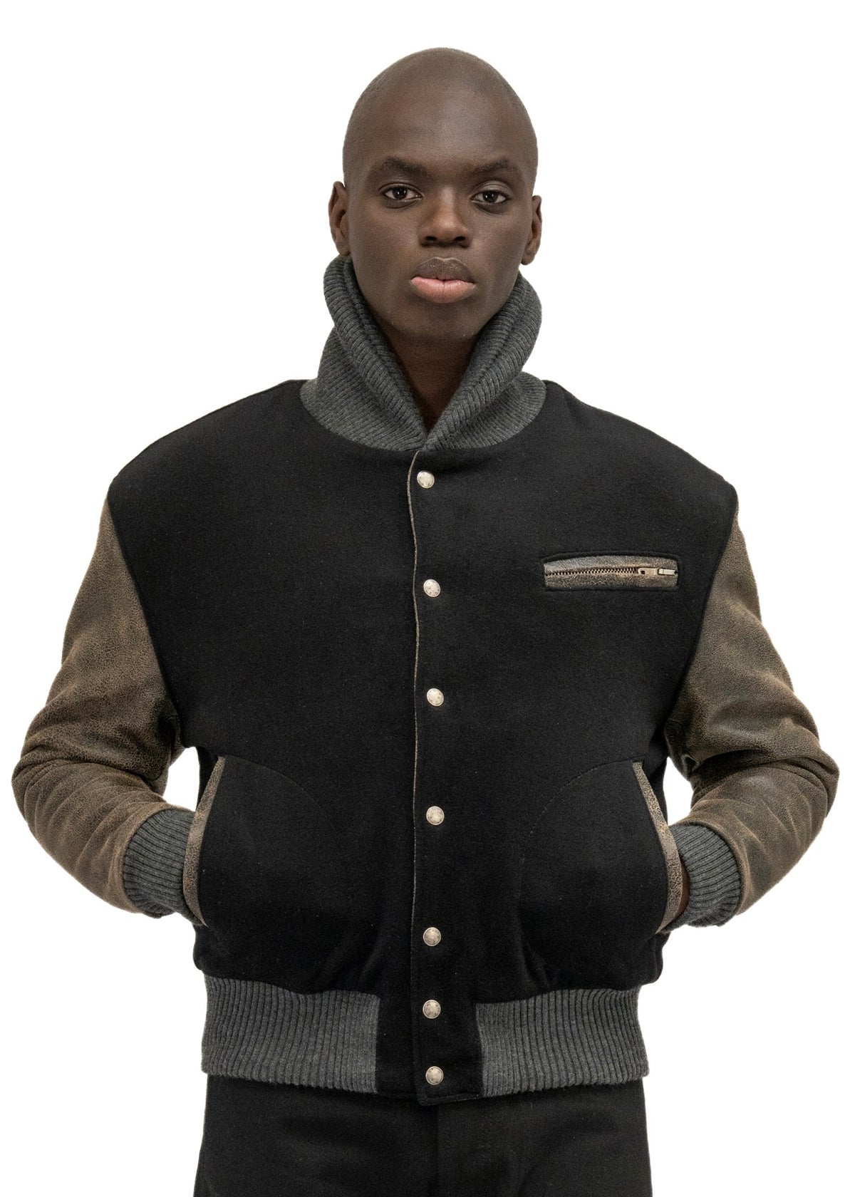 RIDER WOOL LEATHER JACKET