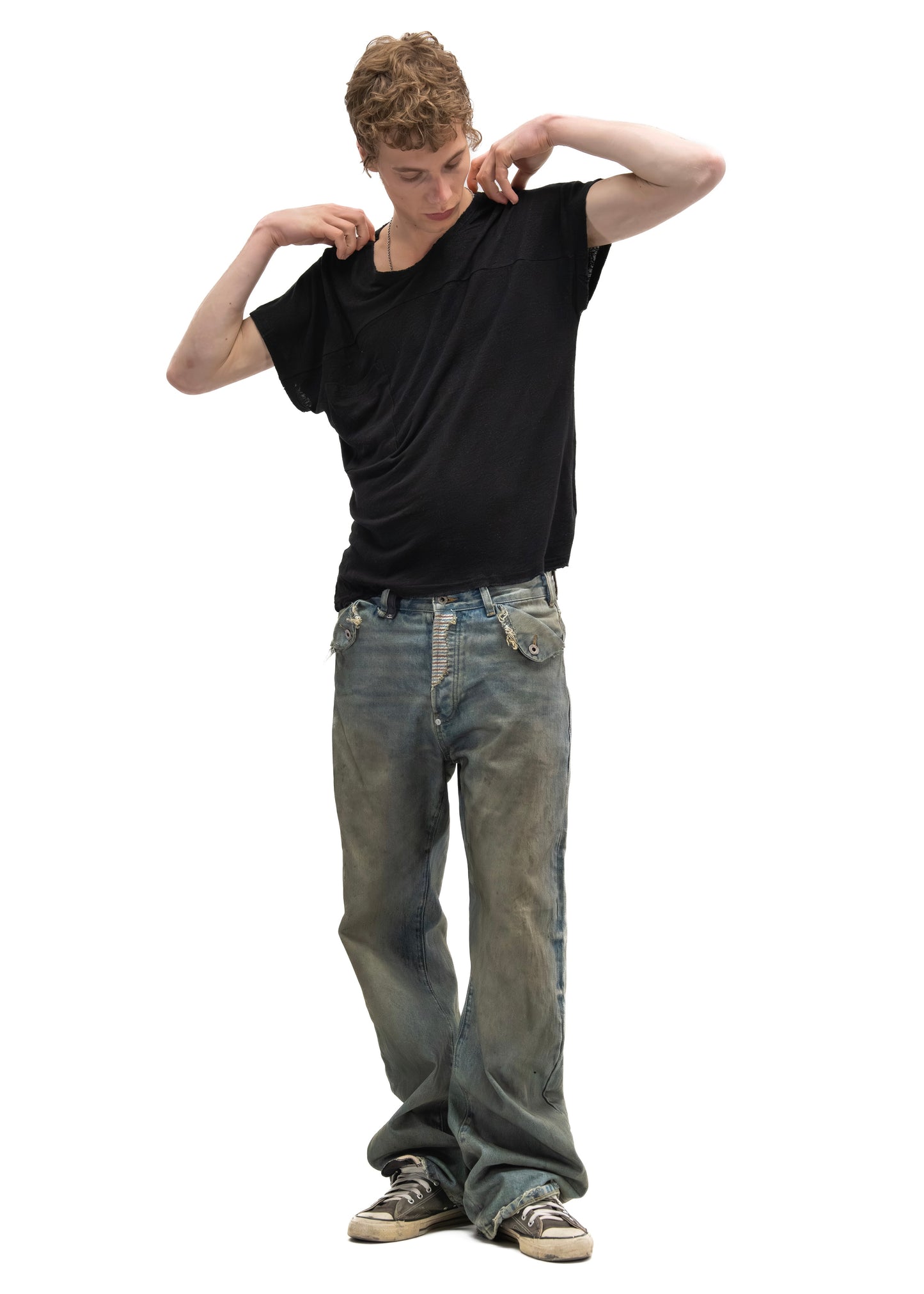 SHADOW SLEEVE T-SHIRT BLACK