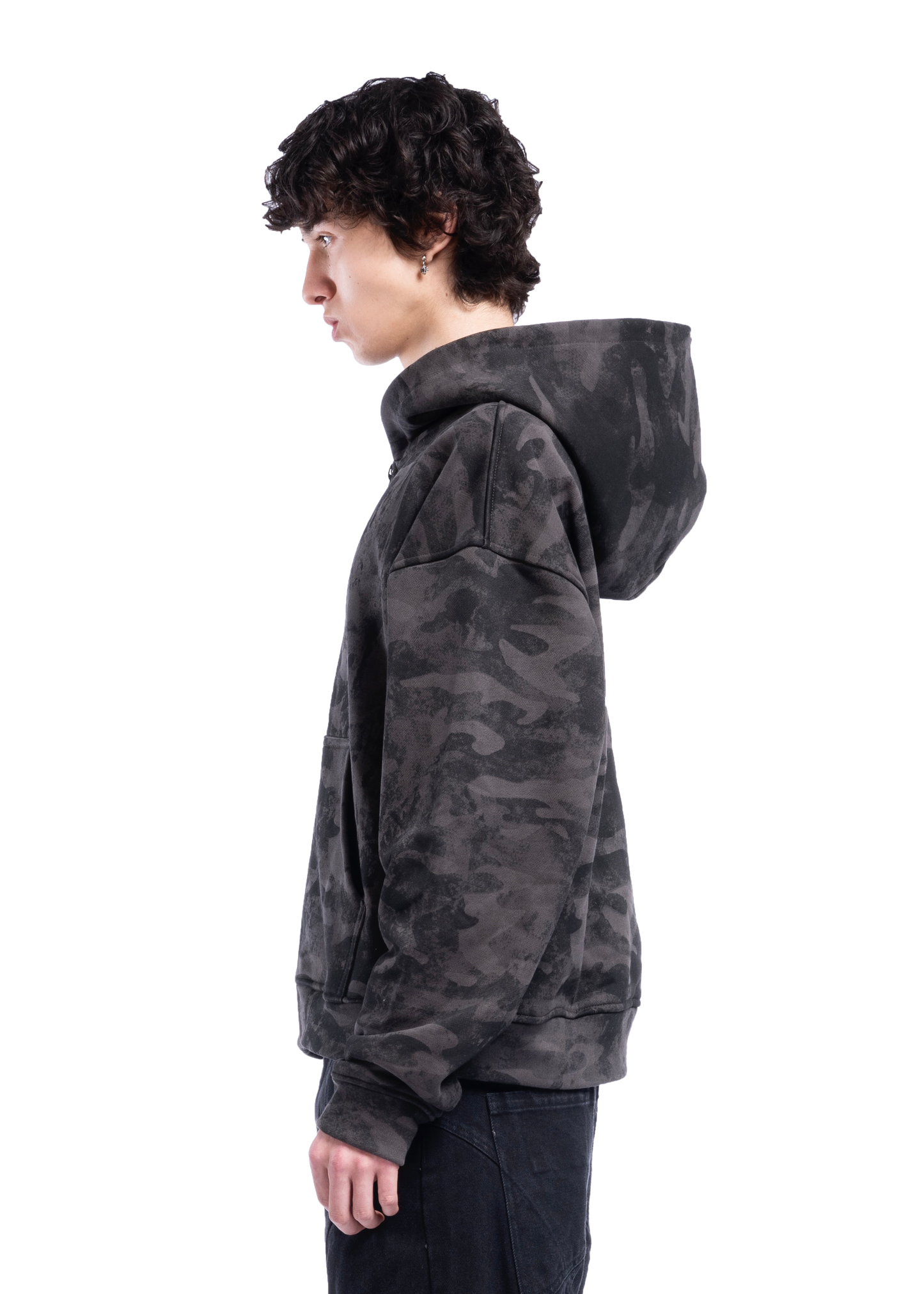 CAMO MONOGRAM ZIP JACKET BLACK VINTAGE