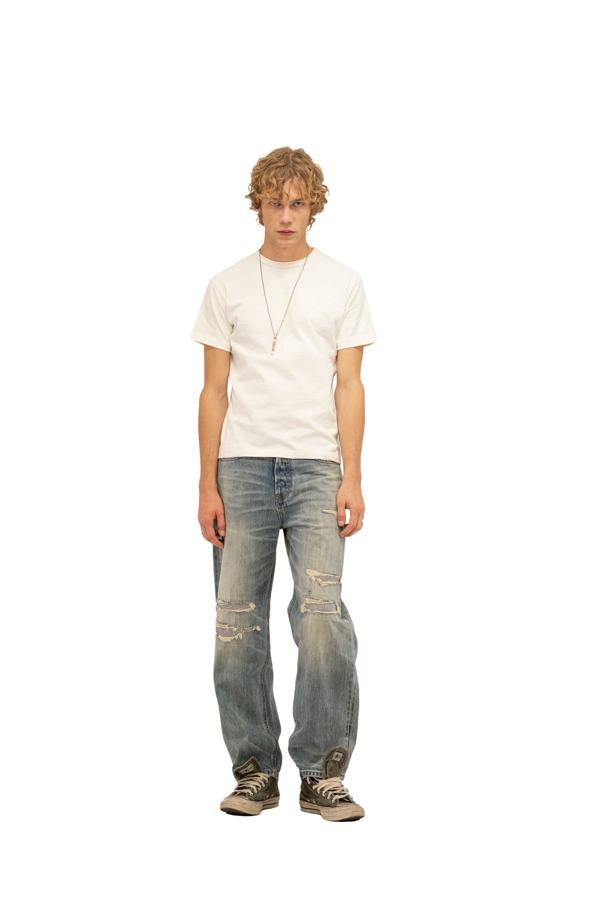 MENDED LIGHT WASHED REGULAR DENIM