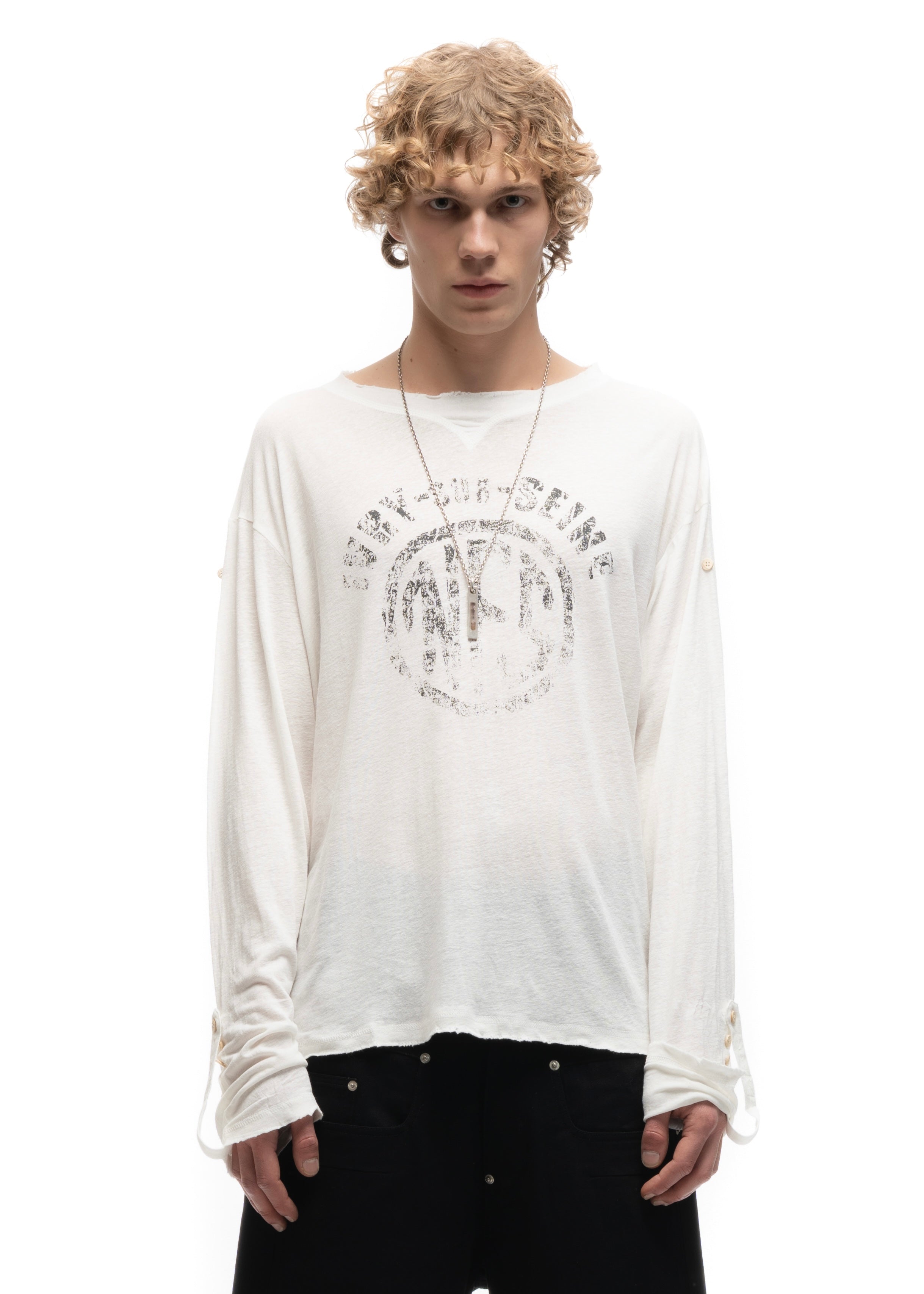 NFS IVRY LONGSLEEVE WHITE – NO/FAITH STUDIOS