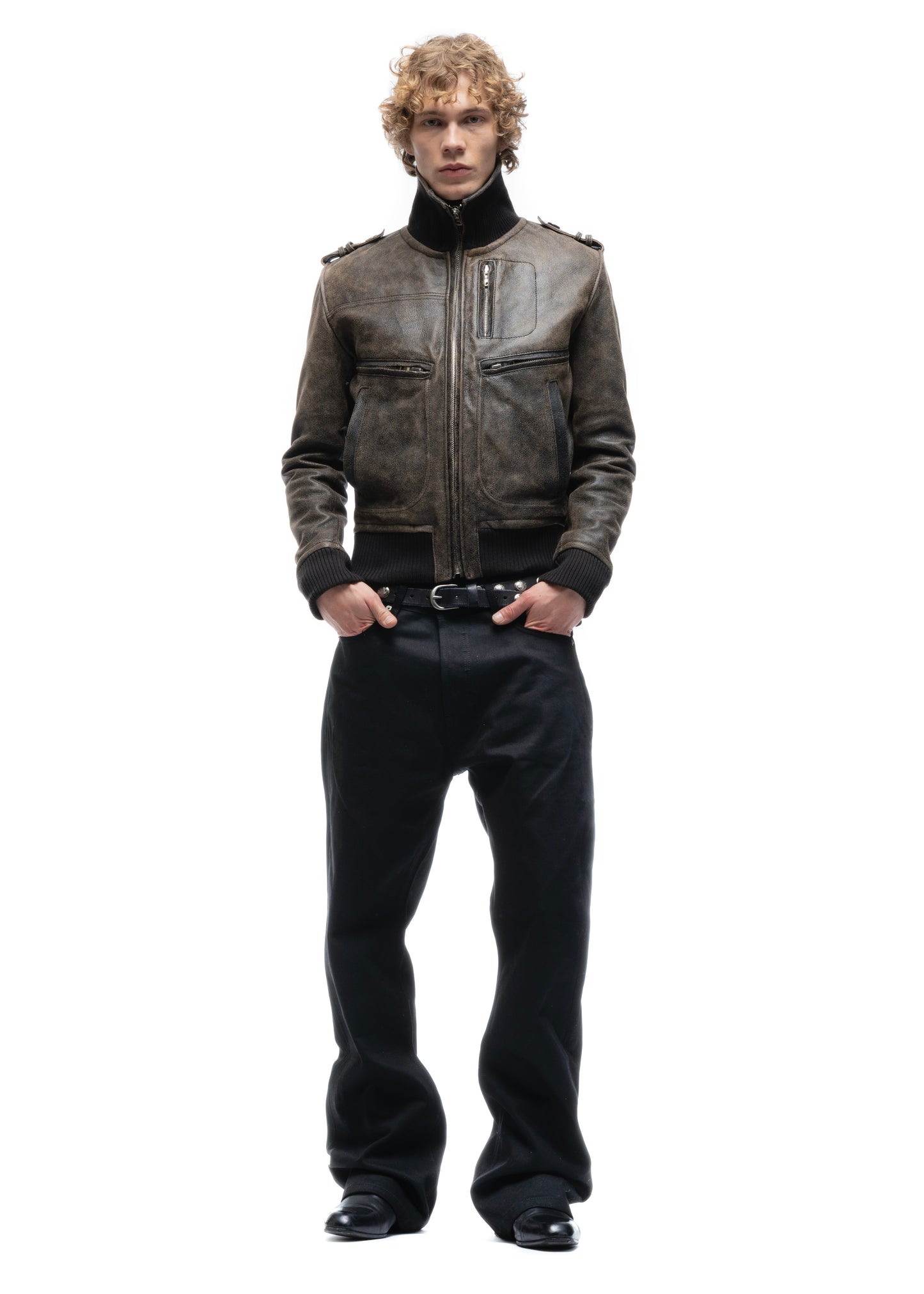 SHADOW OPERATOR LEATHER JACKET USED