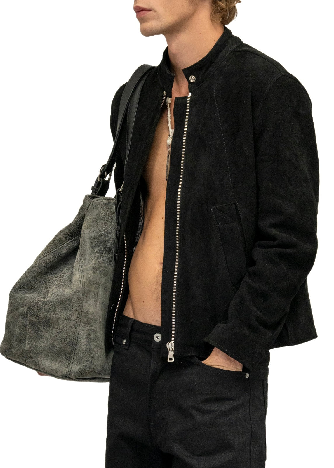 DRIVER ONE CUT SUEDE JACKET