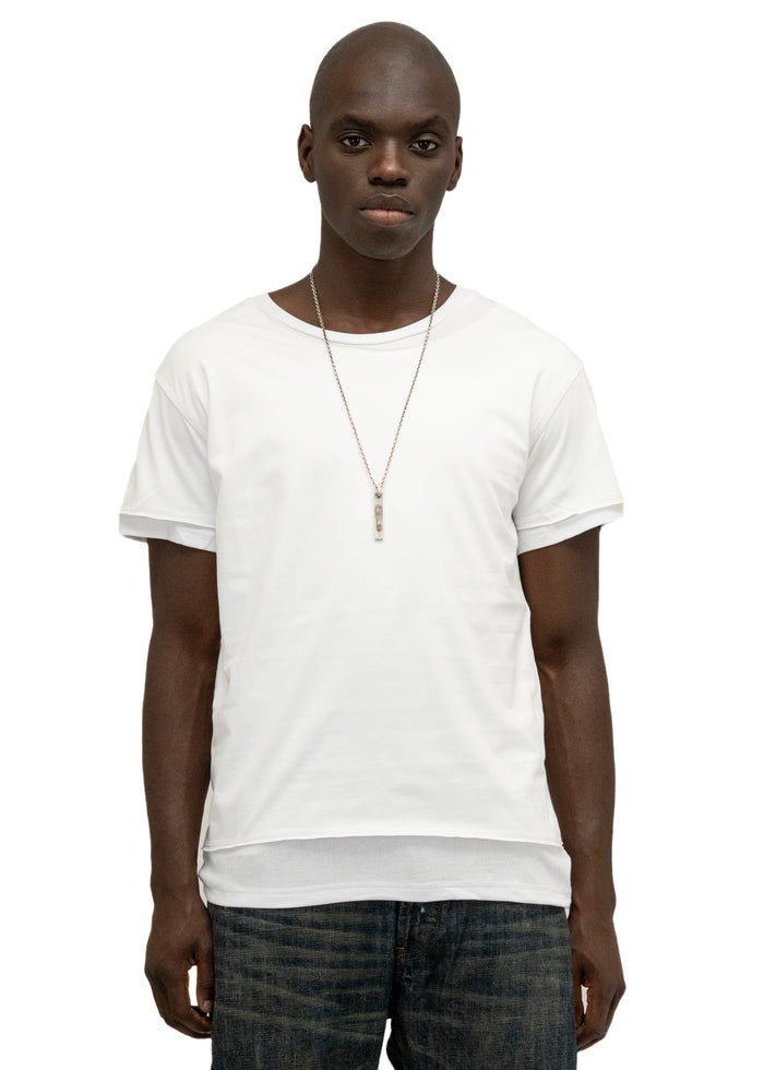 DOUBLE-LAYERED T-SHIRT WHITE