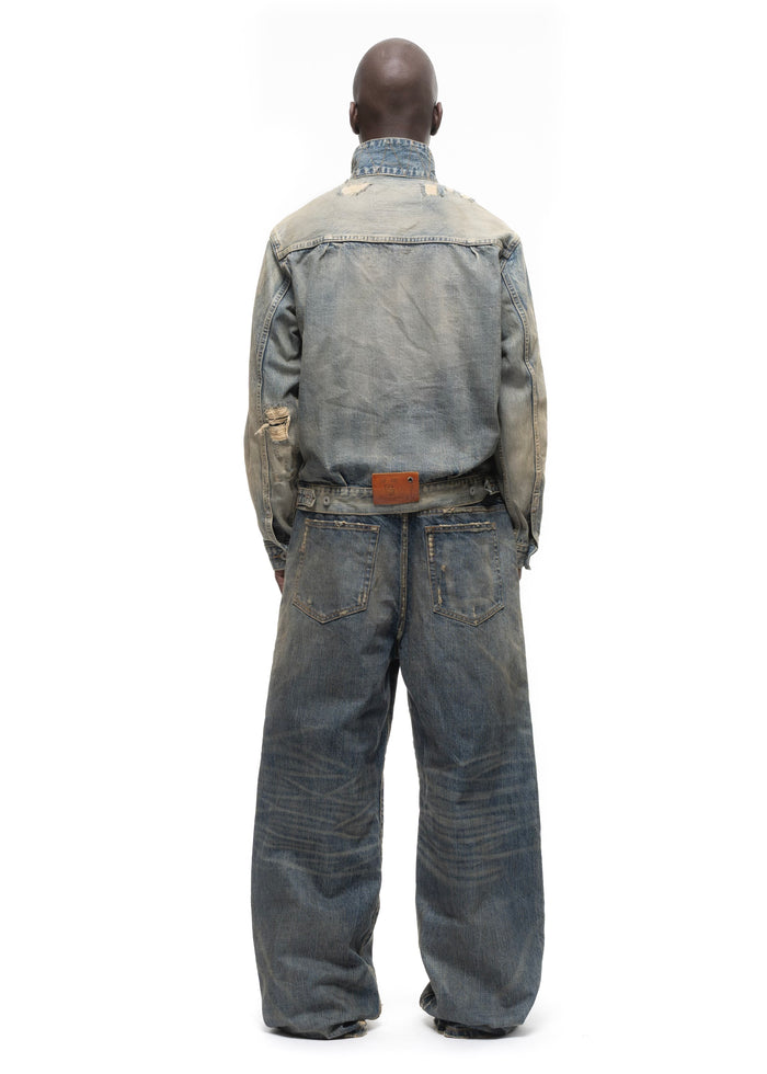 JAPANESE ASH SELVEDGE BUTTON JACKET