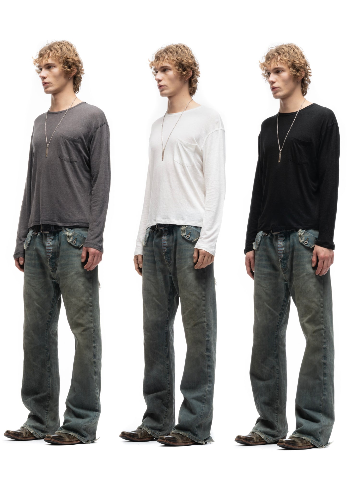 BASIC STRUCTURED LONGSLEEVE 3-PACK