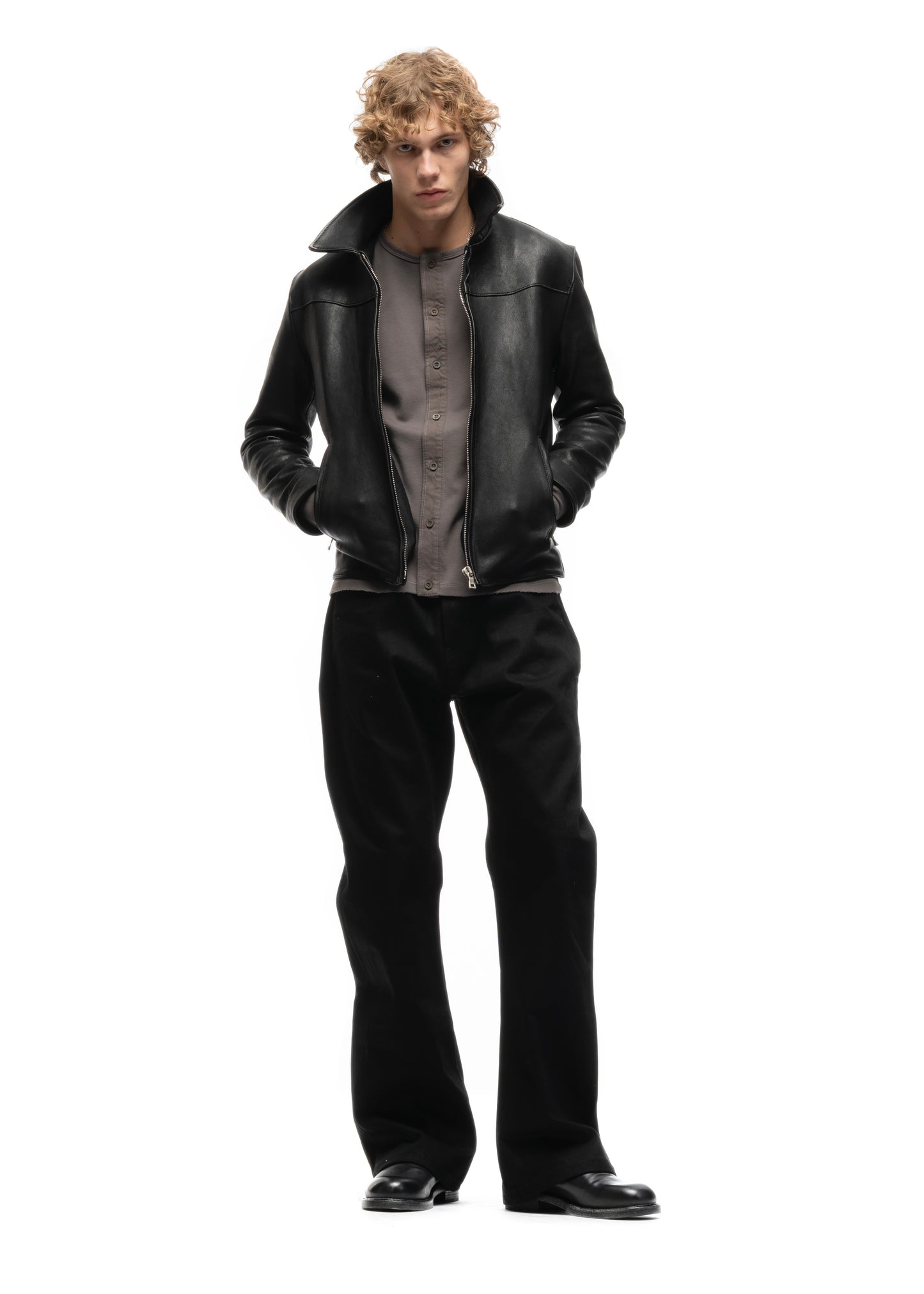 JAPANESE BUTTON-UP CARDIGAN GREY