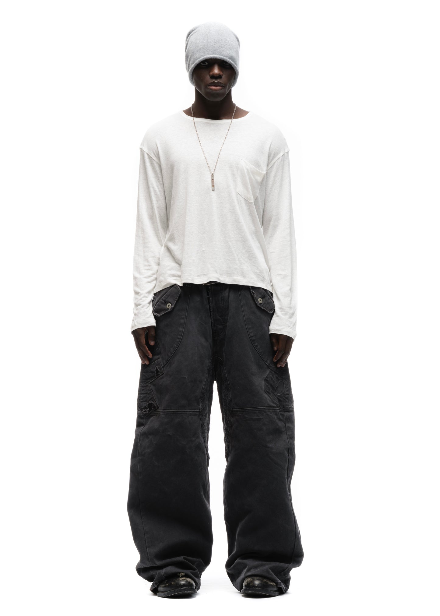 F8 REWORKED PANTS GREY