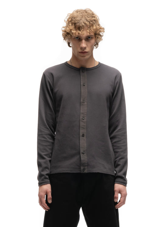 JAPANESE BUTTON-UP CARDIGAN STEEL GREY