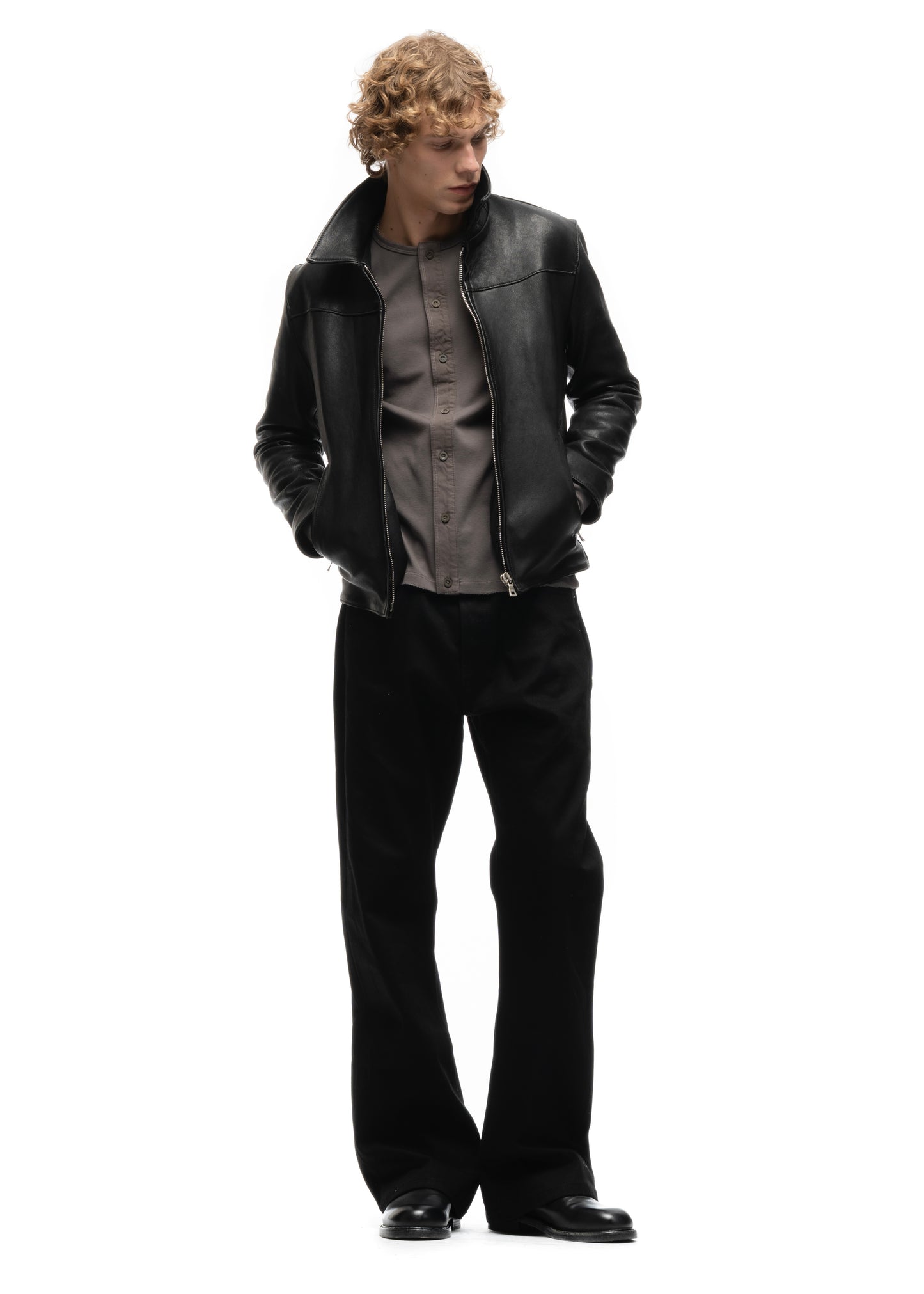 JAPANESE BUTTON-UP CARDIGAN GREY