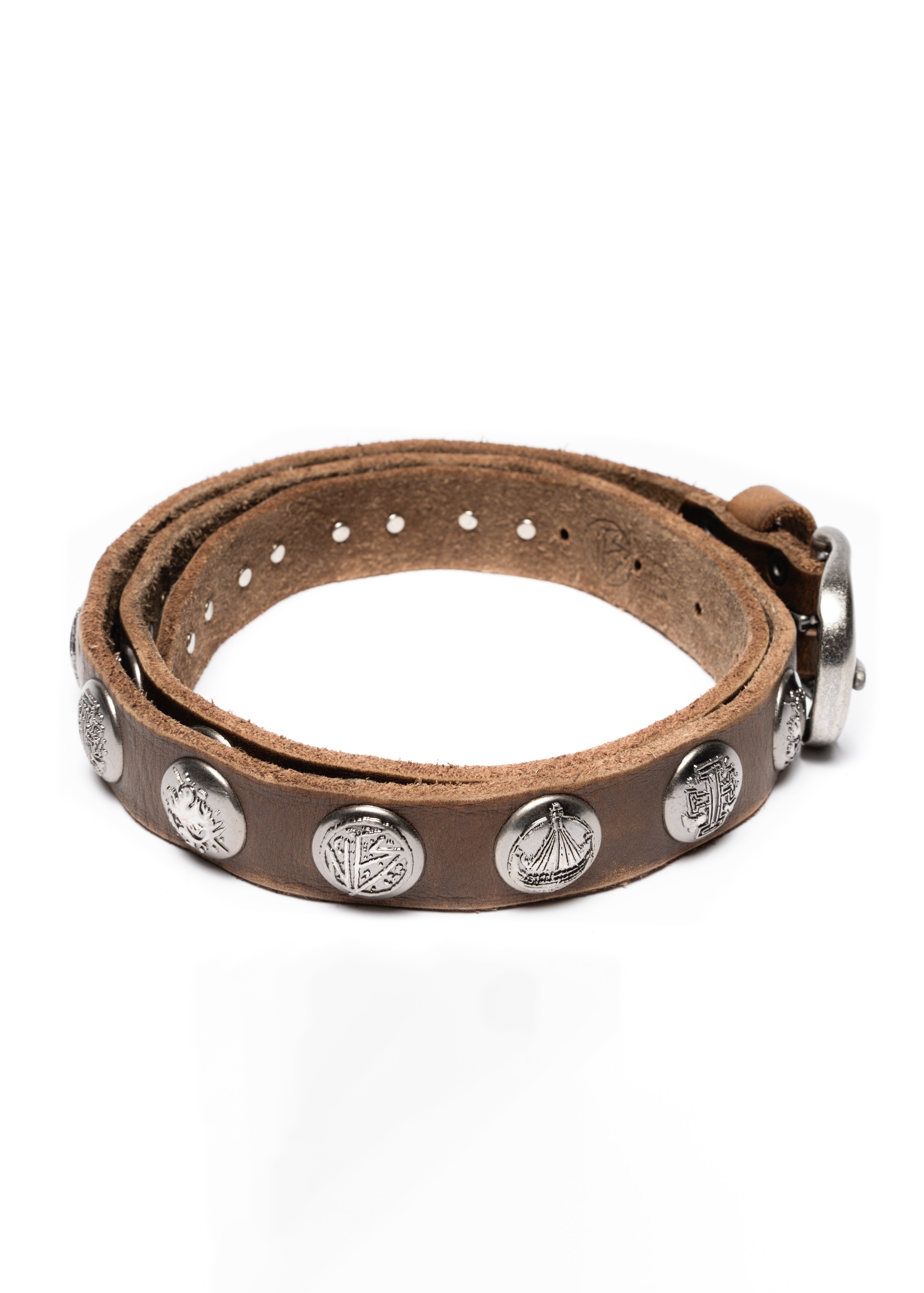 小物 NO/FAITH STUDIOS NFS EMBLEM BELT NFS EMBLEM BELT BROWN – NO/FAITH STUDIOS