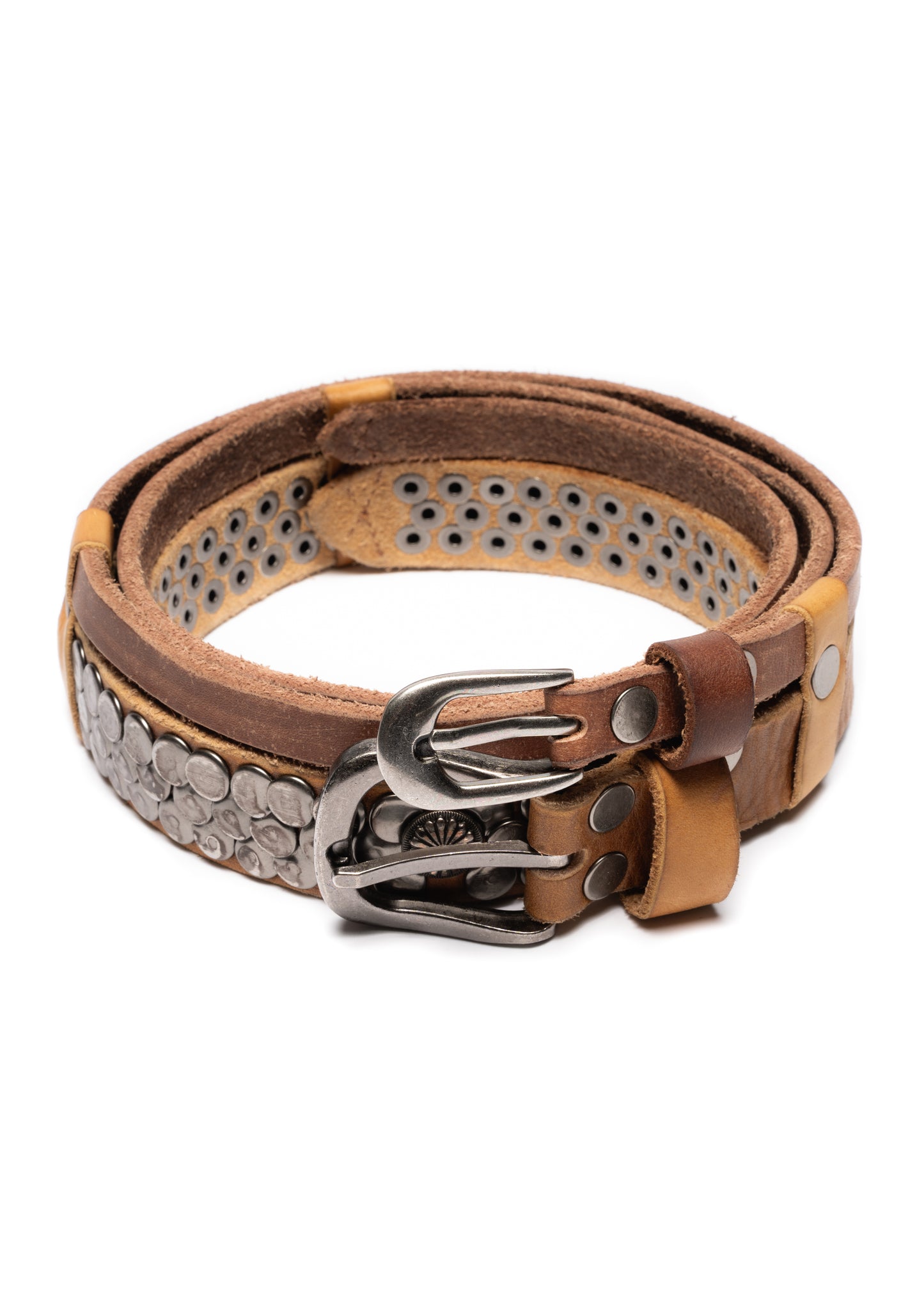 NFS DOUBLE-LAYERED BELT BROWN