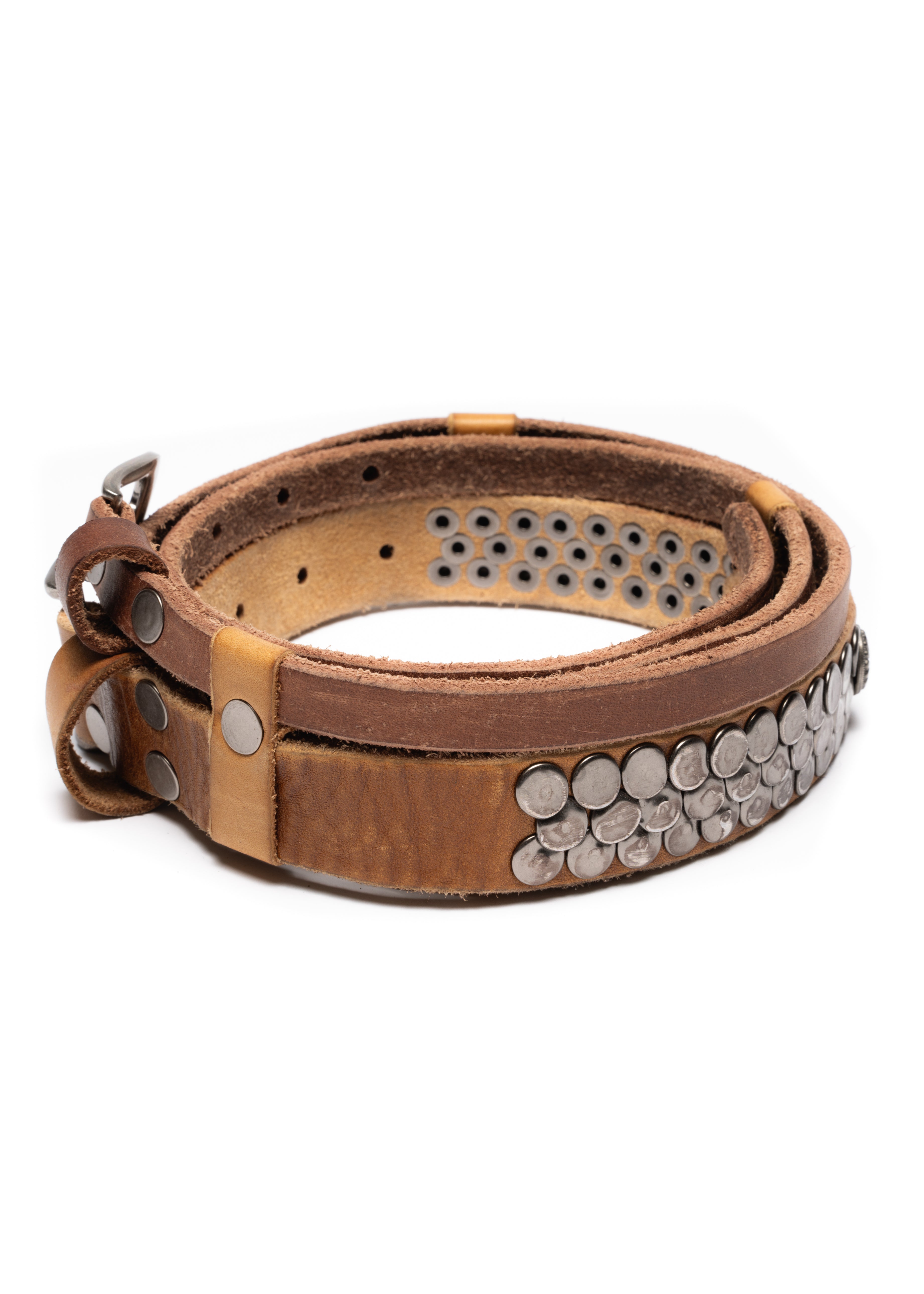NFS DOUBLE-LAYERED BELT BROWN – NO/FAITH STUDIOS