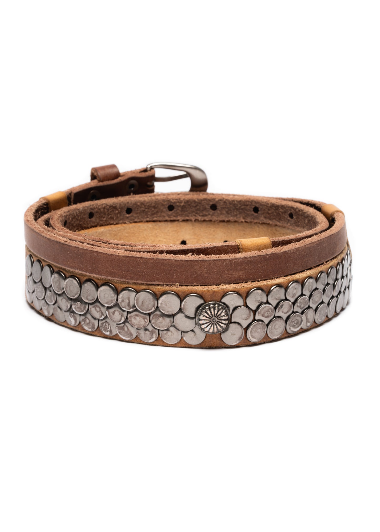 NFS DOUBLE-LAYERED BELT BROWN