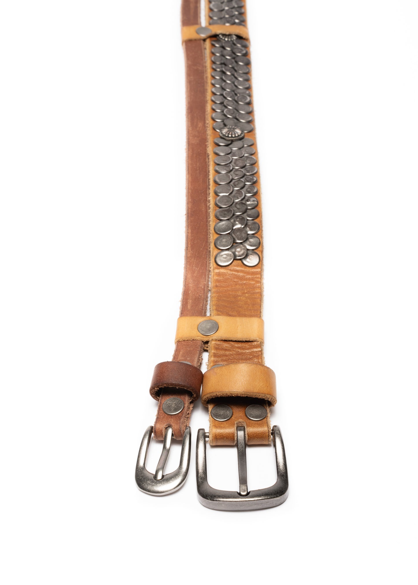 NFS DOUBLE-LAYERED BELT BROWN