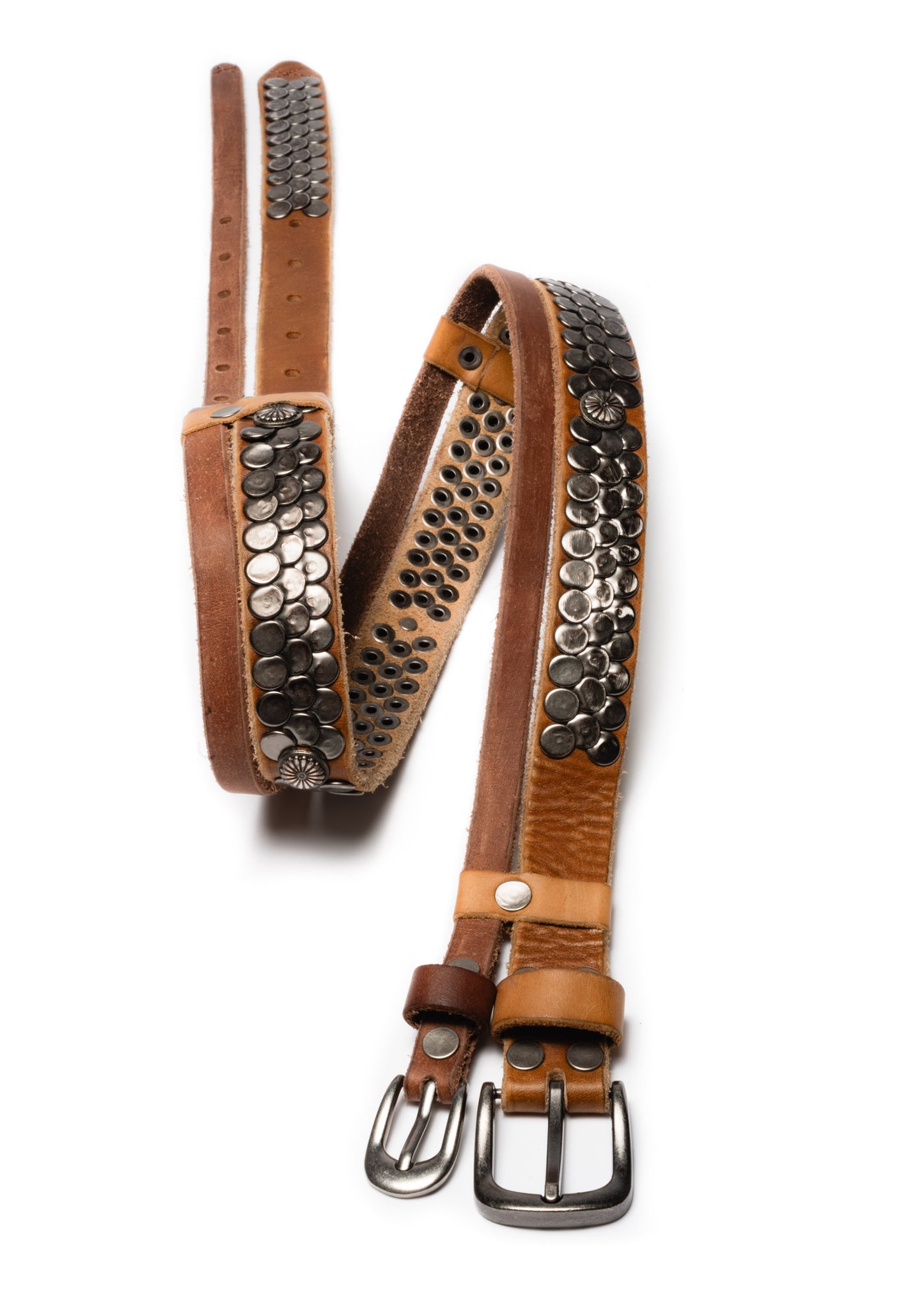 NFS DOUBLE-LAYERED BELT BROWN