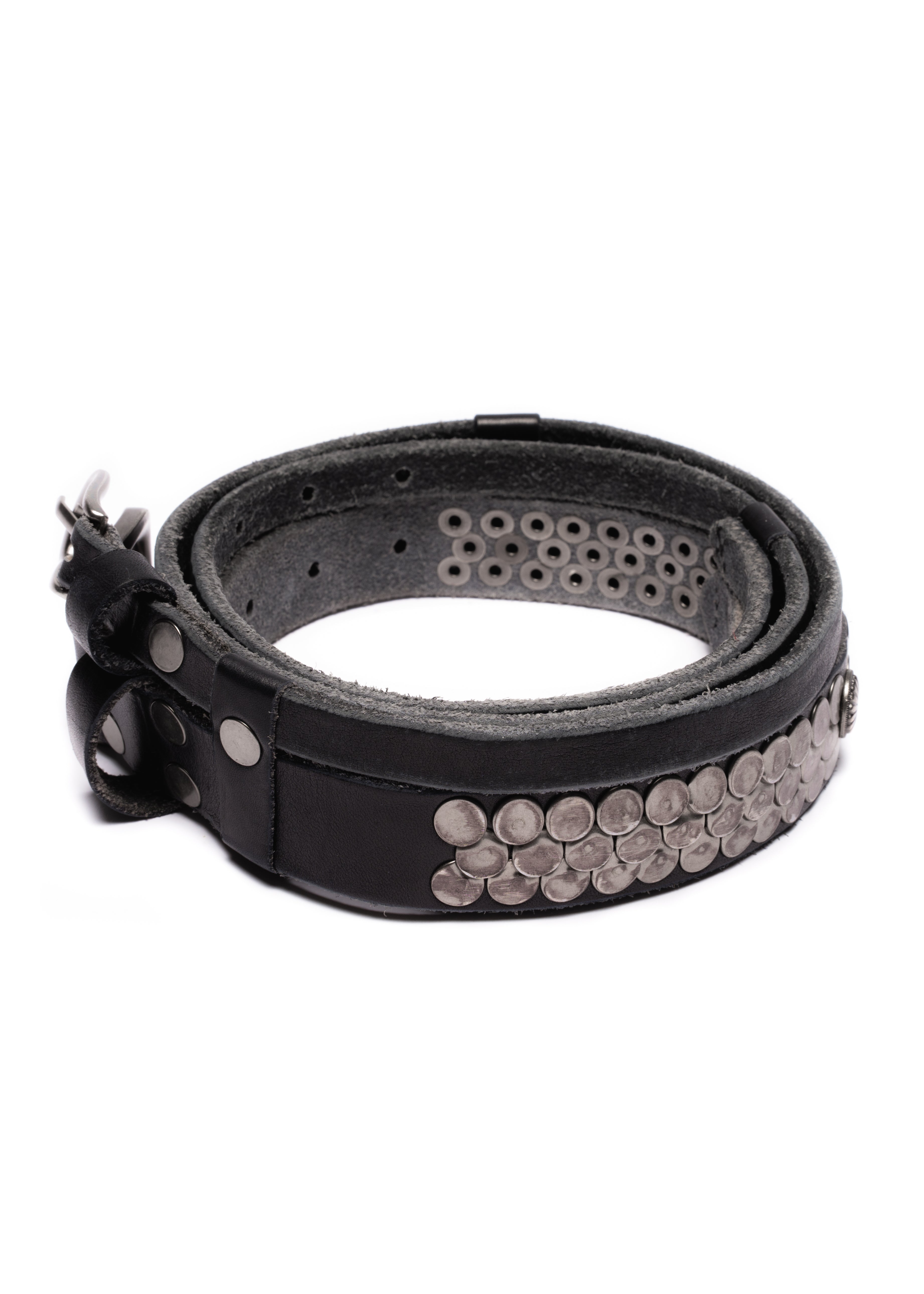 小物 No Faith Studios DOUBLE-LAYERED BELT NFS DOUBLE-LAYERED BELT BLACK – NO/FAITH STUDIOS