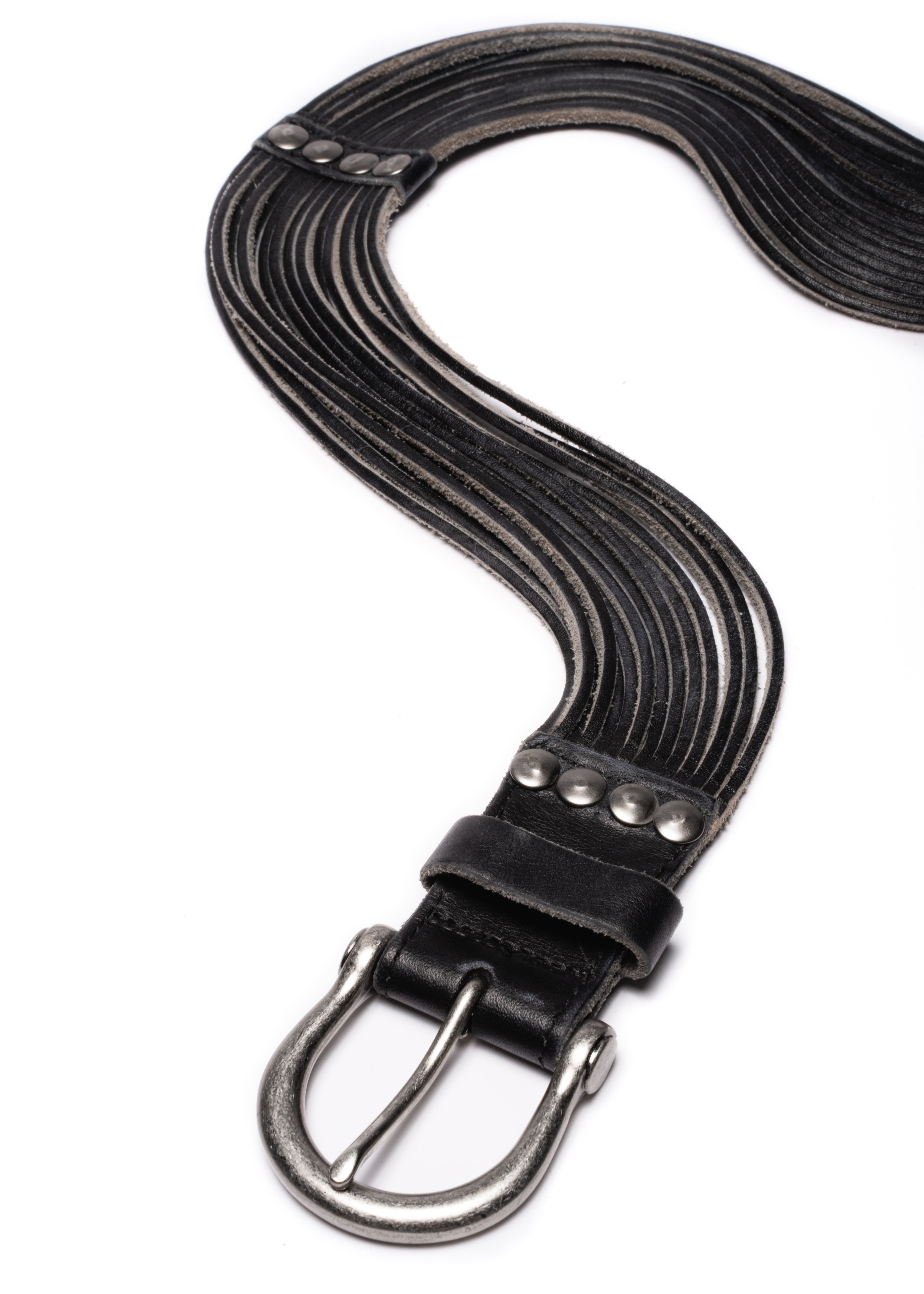 SNAKE BELT USED BLACK – NO/FAITH STUDIOS