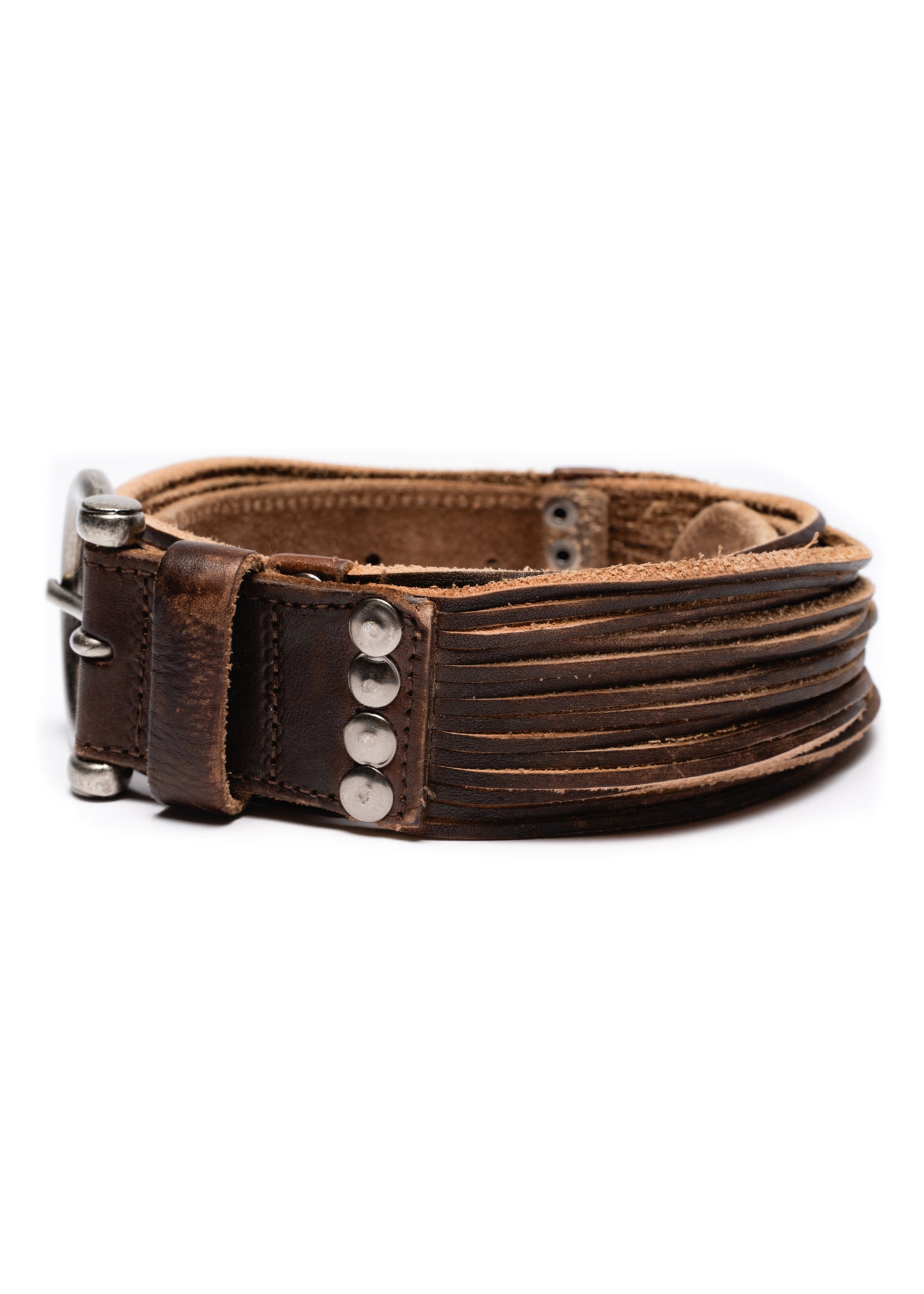 SNAKE BELT USED BROWN