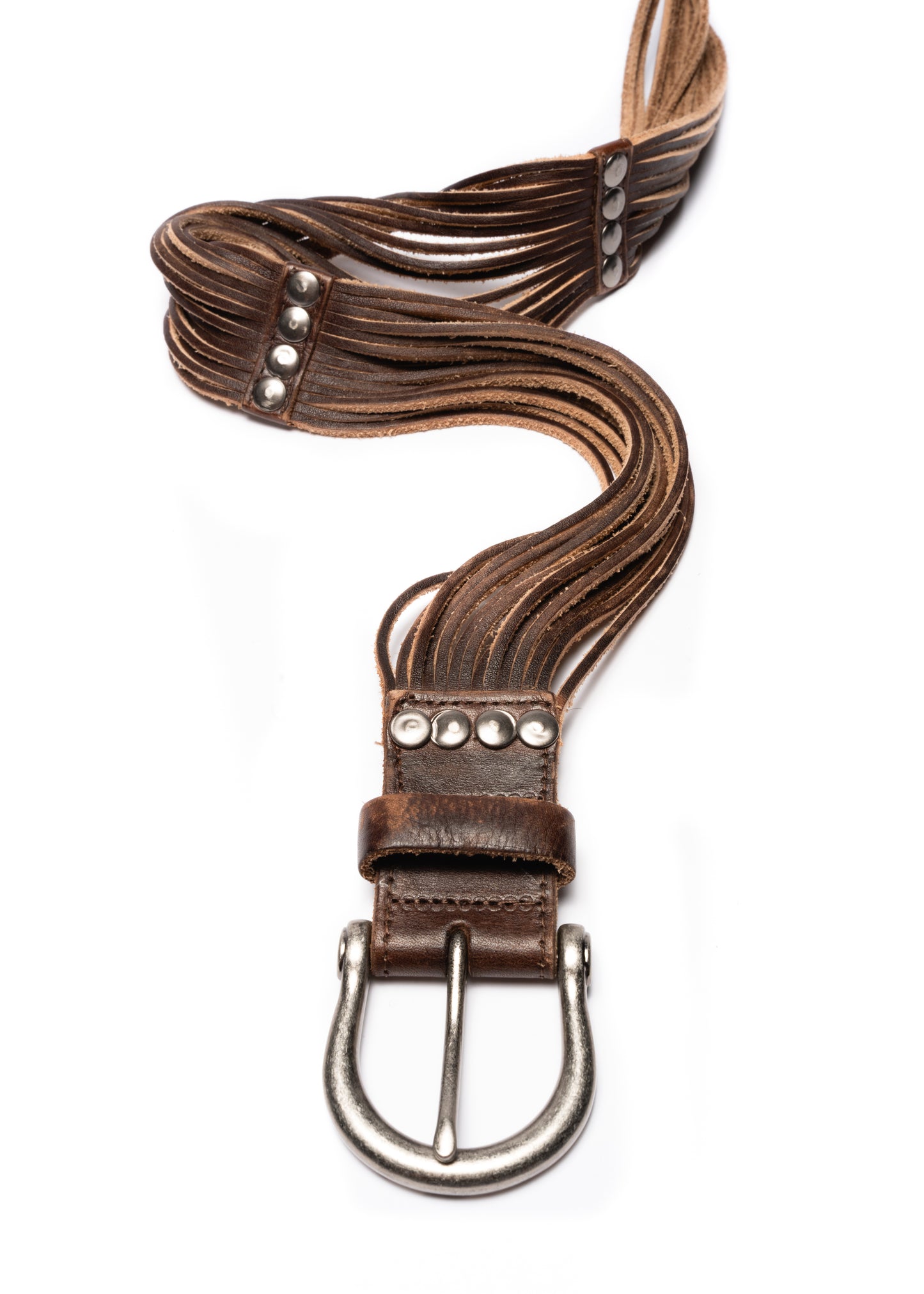 SNAKE BELT USED BROWN