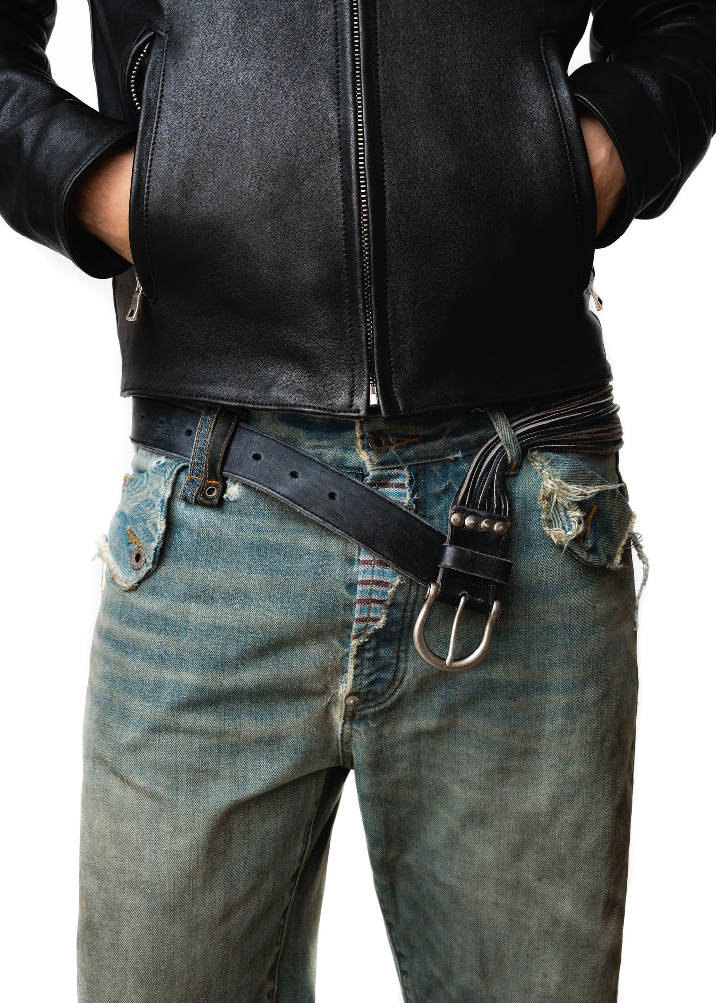 SNAKE BELT USED BLACK