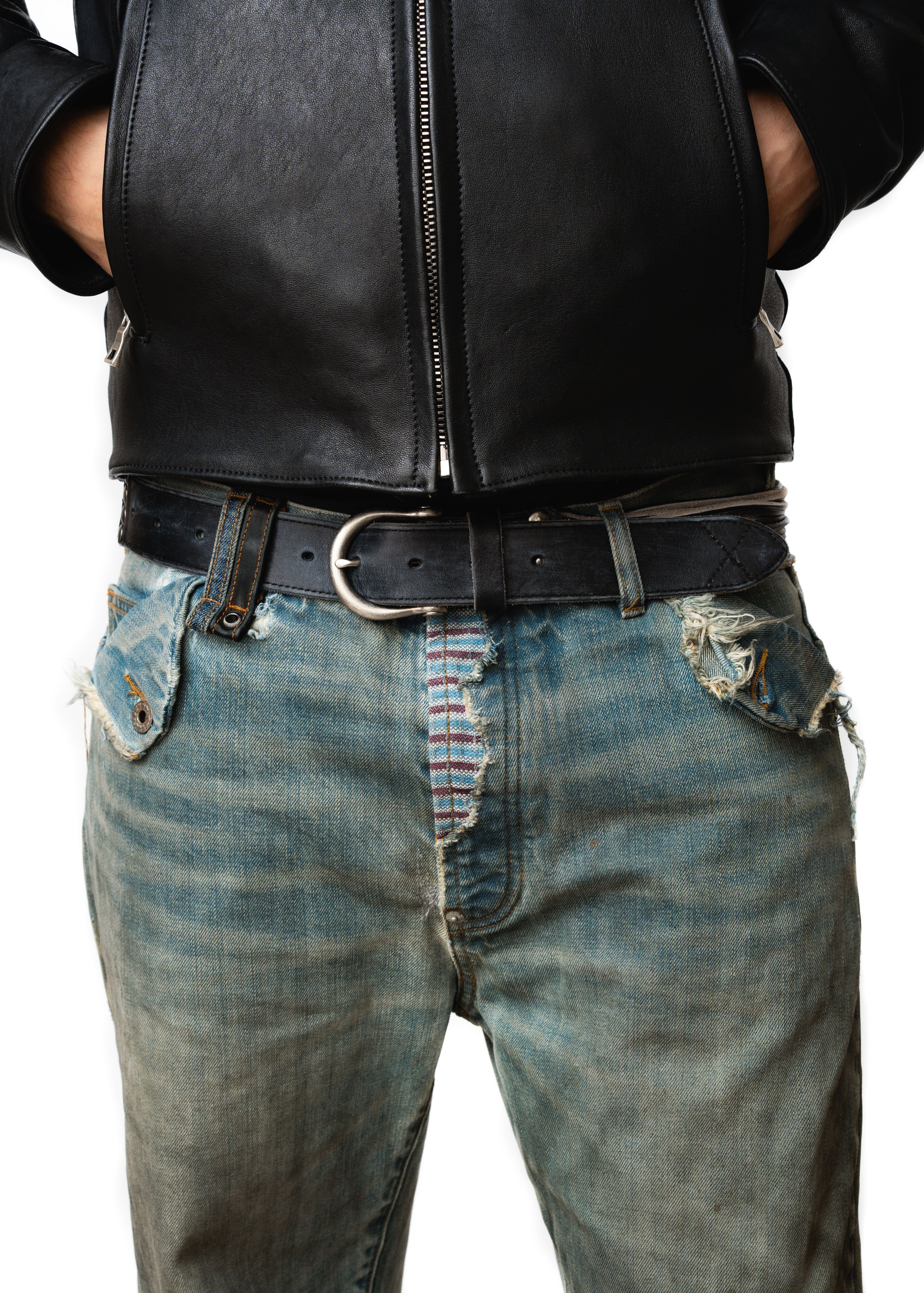 小物 NO/FAITH STUDIOS SNAKE BELT USED BLACK SNAKE BELT USED BLACK – NO/FAITH STUDIOS