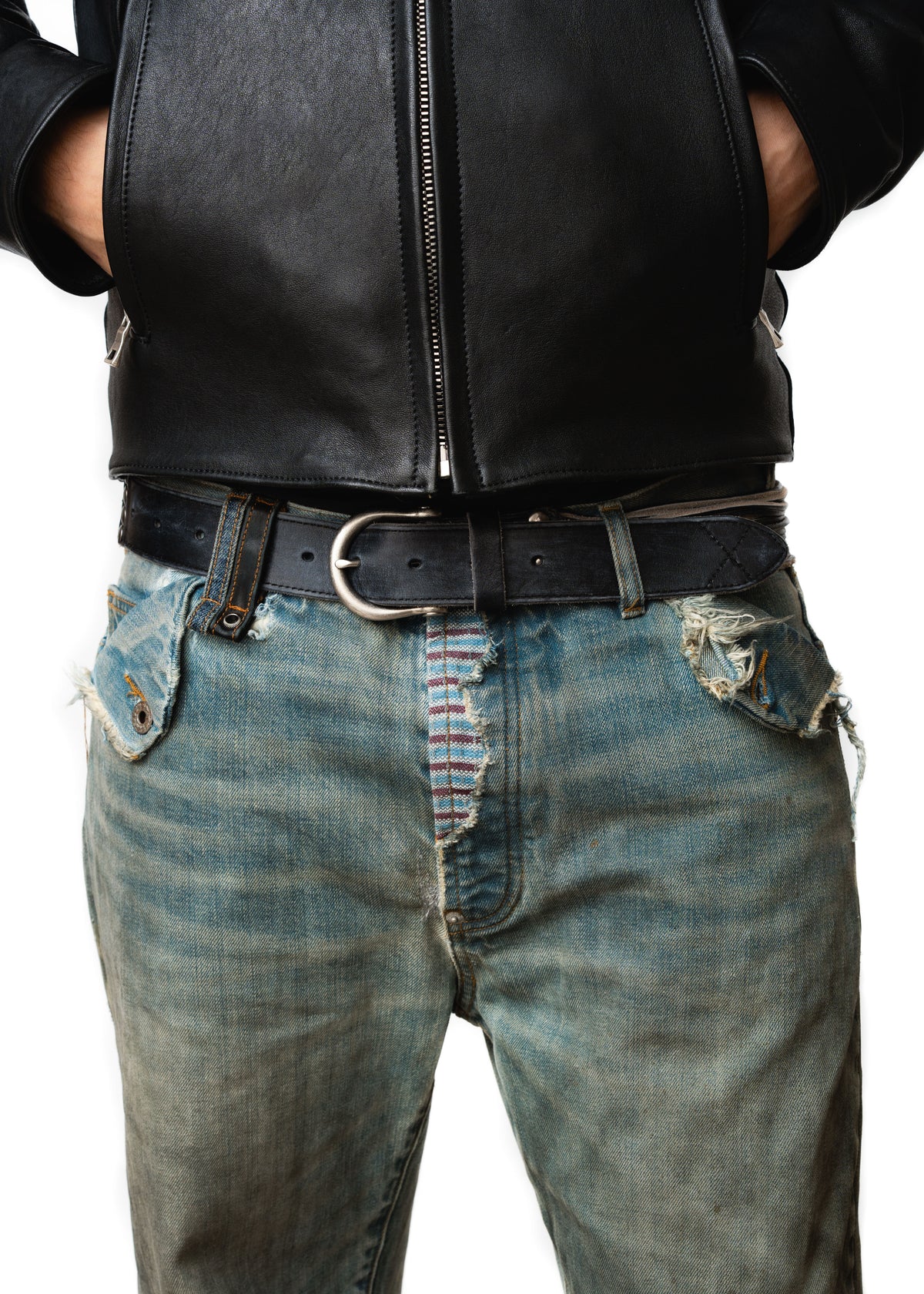SNAKE BELT USED BLACK