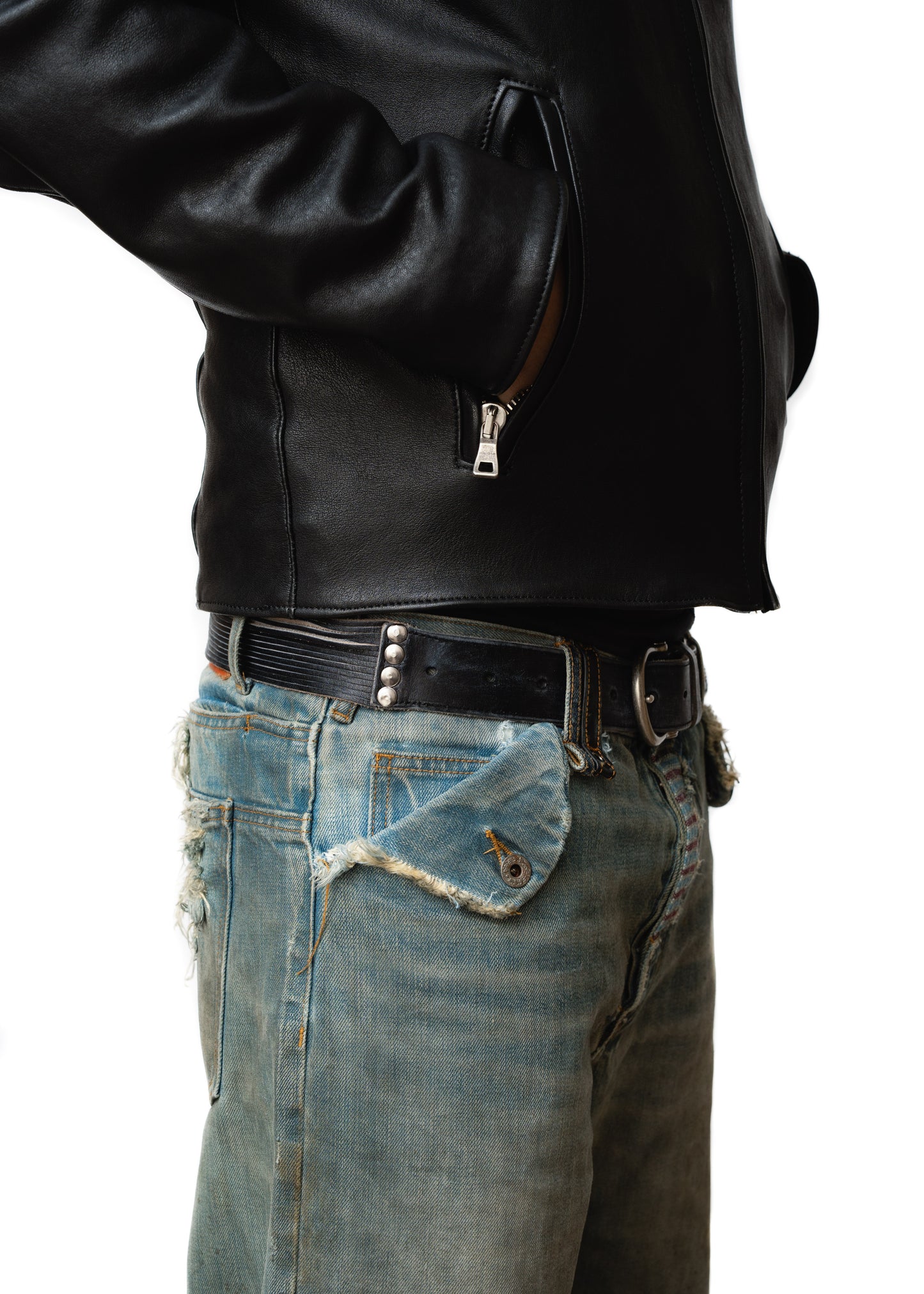 SNAKE BELT USED BLACK