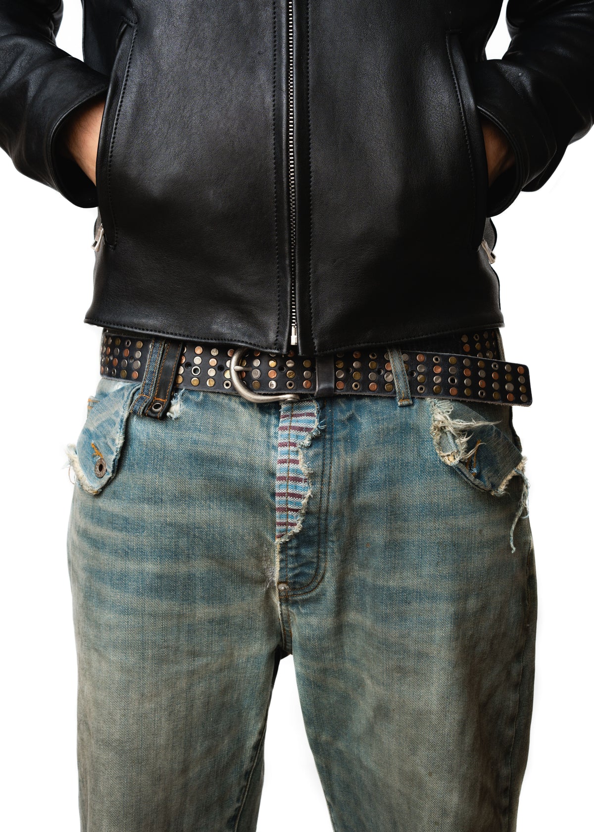 STUDS LEATHER BELT