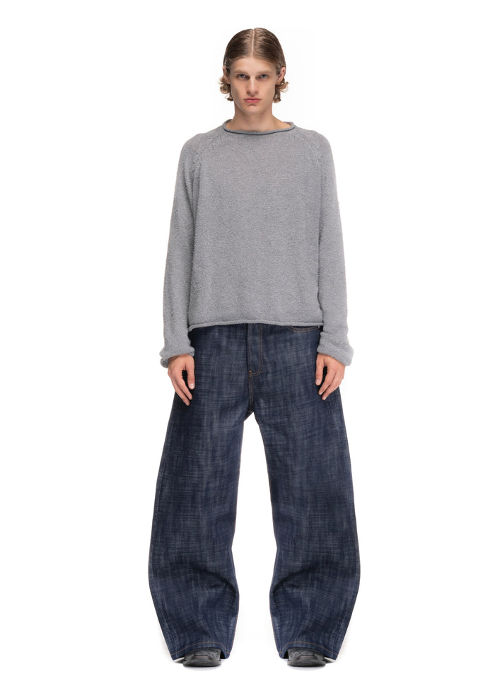 RAW DENIM JAPANESE LOOSE FIT HEAVY STRUCTURED BLUE