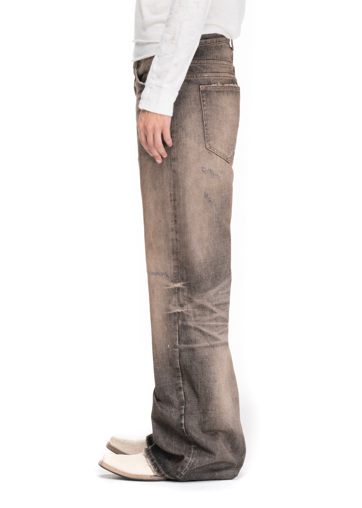 SOLAR FADE SELVEDGE DENIM BOOTCUT – NO/FAITH STUDIOS