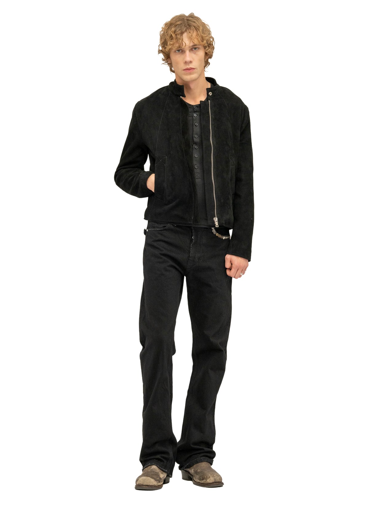 DOUBLE-LAYERED TANK TOP BLACK