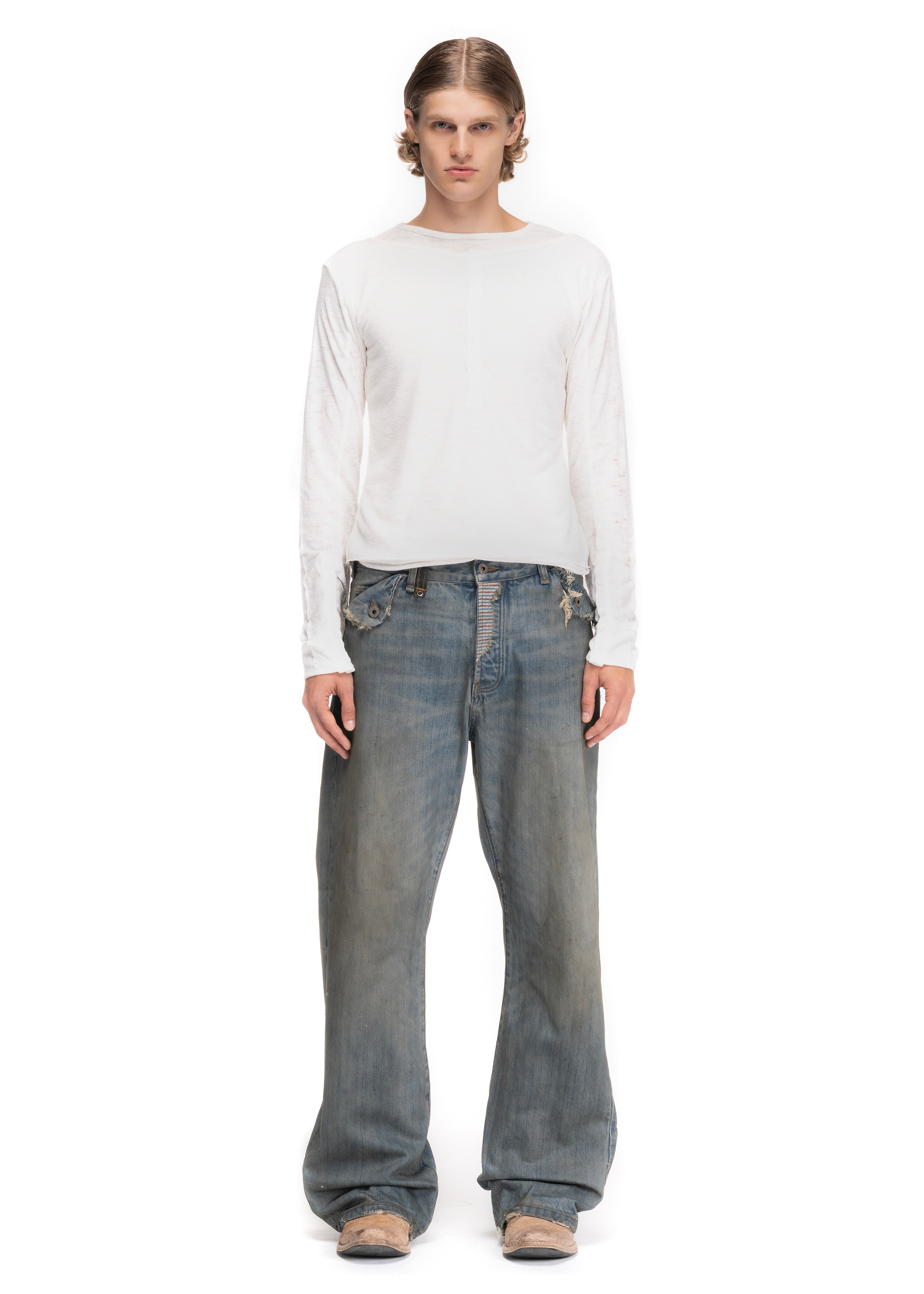 REWORKED SELVEDGE BOOTCUT DENIM – NO/FAITH STUDIOS