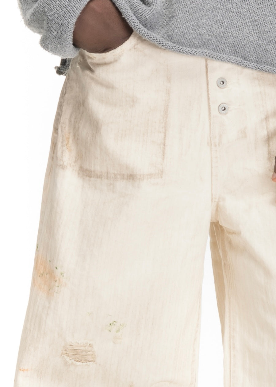 CHALK CARPENTER DENIM LOOSE FIT – NO/FAITH STUDIOS