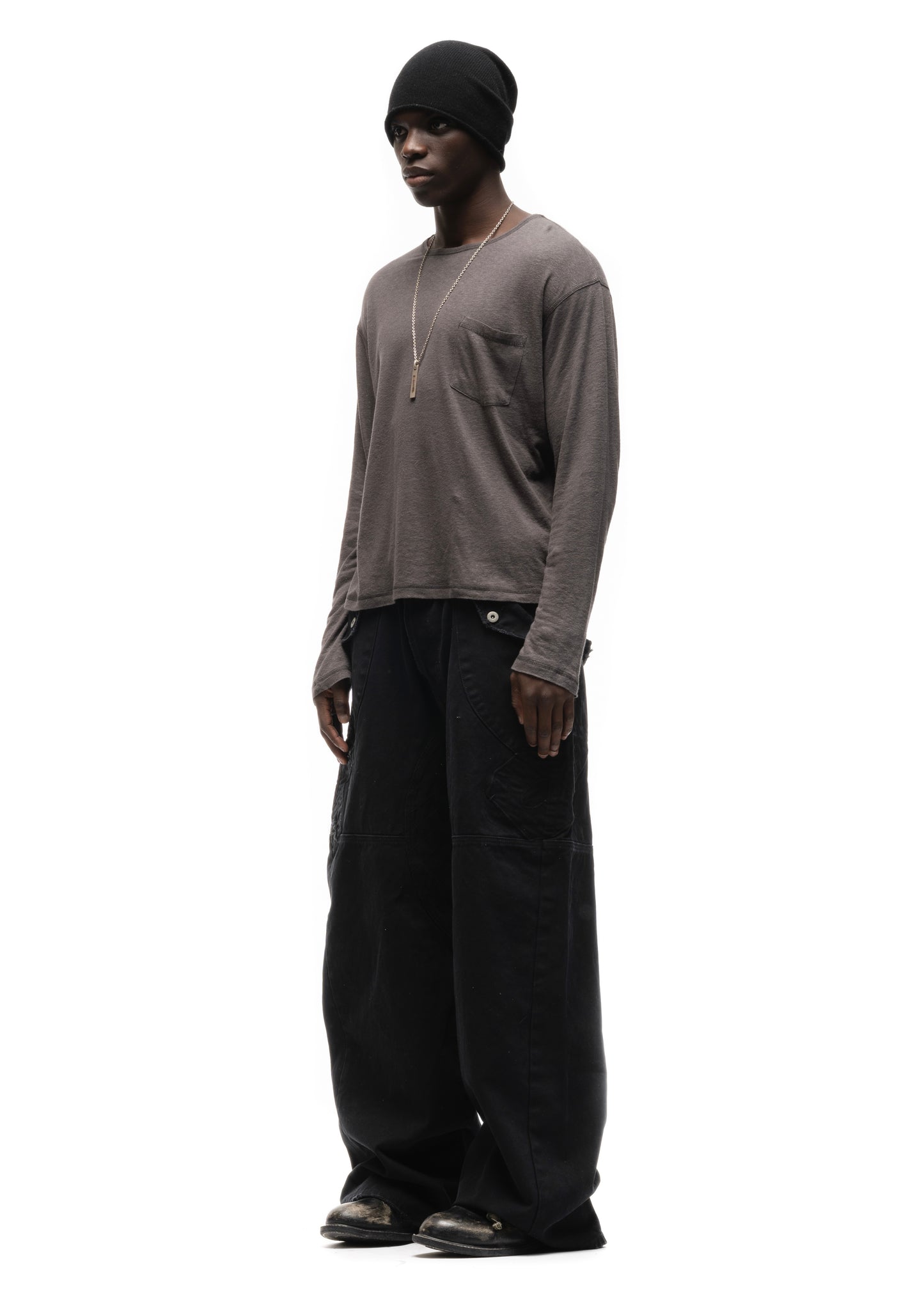 F8 REWORKED PANTS BLACK