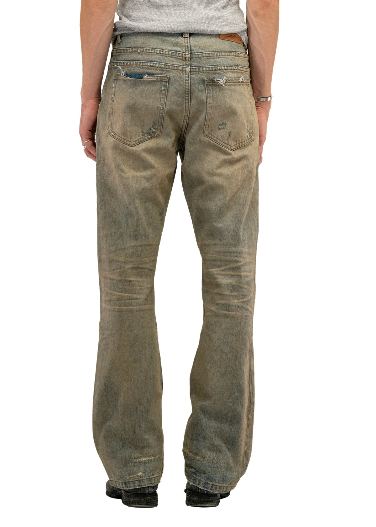 REPAIRED DUST BOOTCUT DENIM