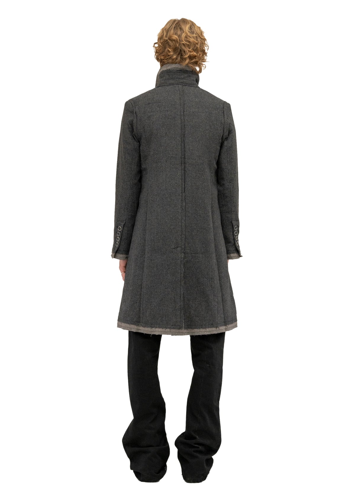 LAYERED WOOL COAT