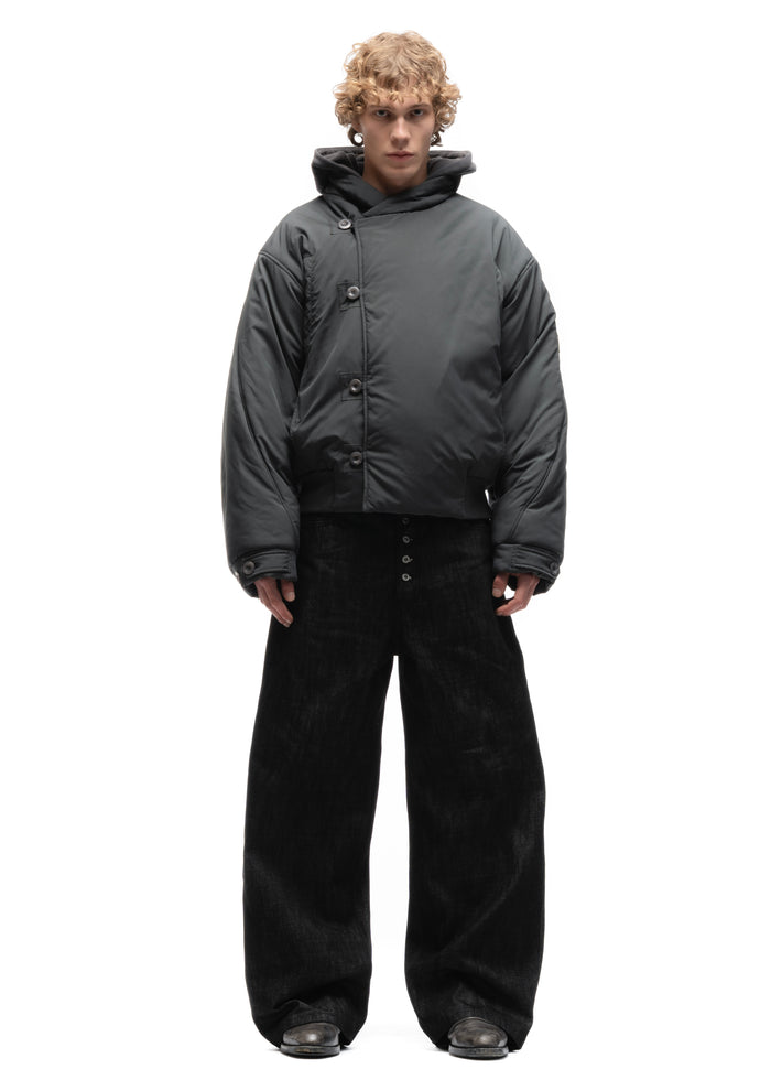 FENCING WAFFLE BOMBER JACKET COLD GREY