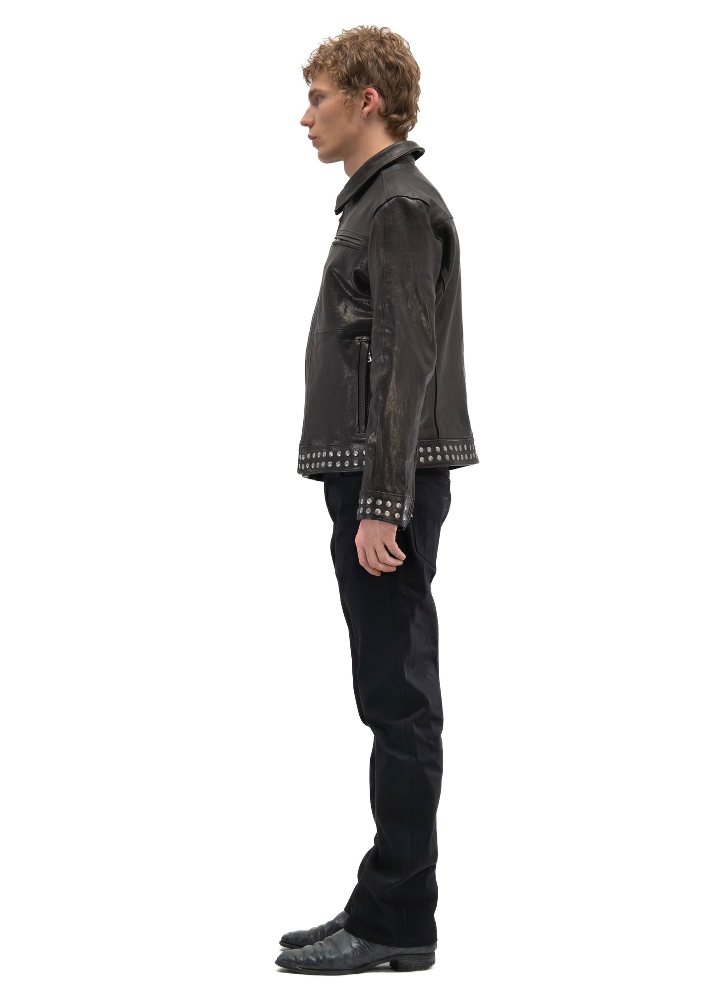 STUDDED HIGHWAY LEATHER JACKET